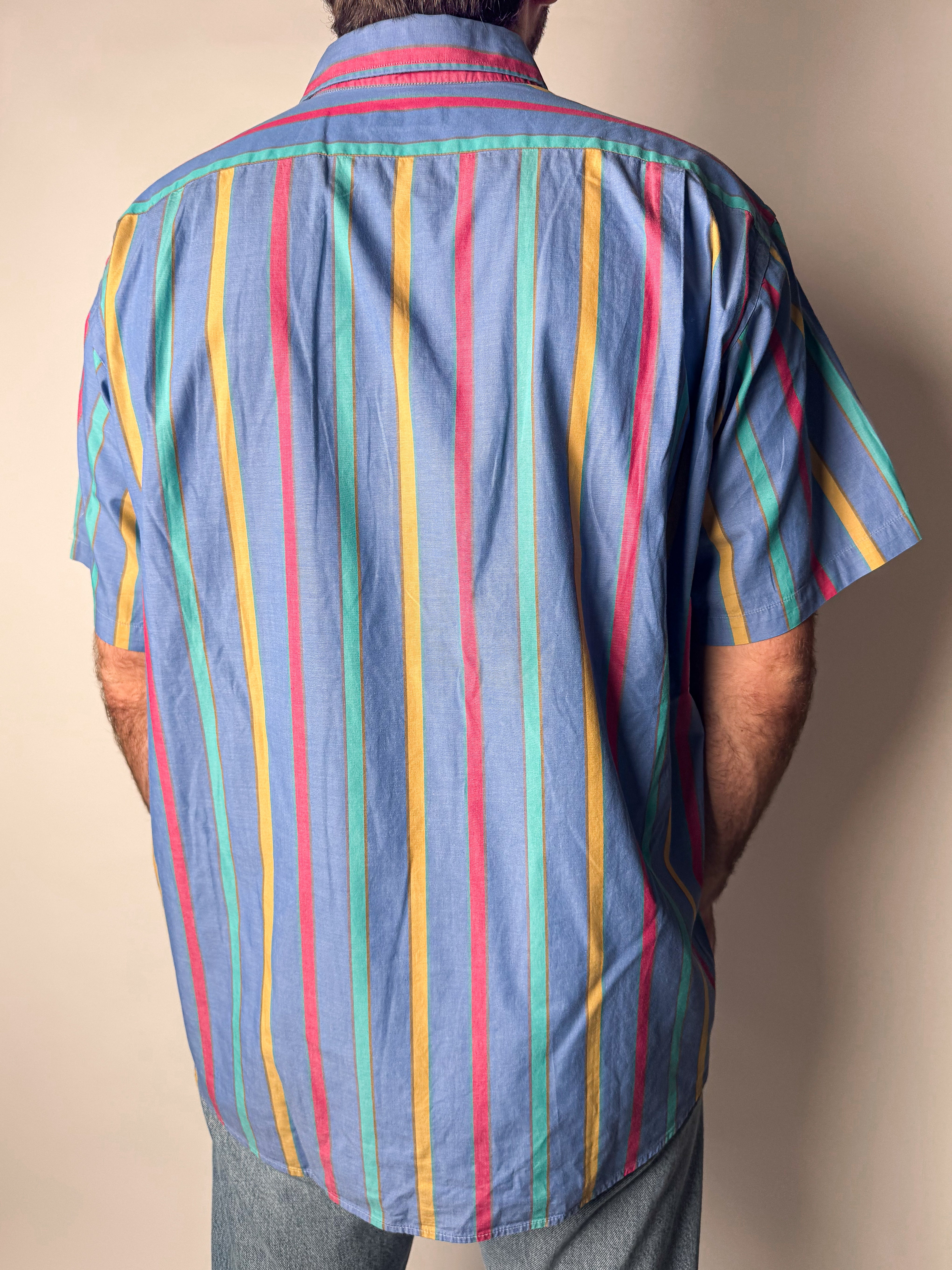 חולצה מכופתרת פסים Lacoste (L)
