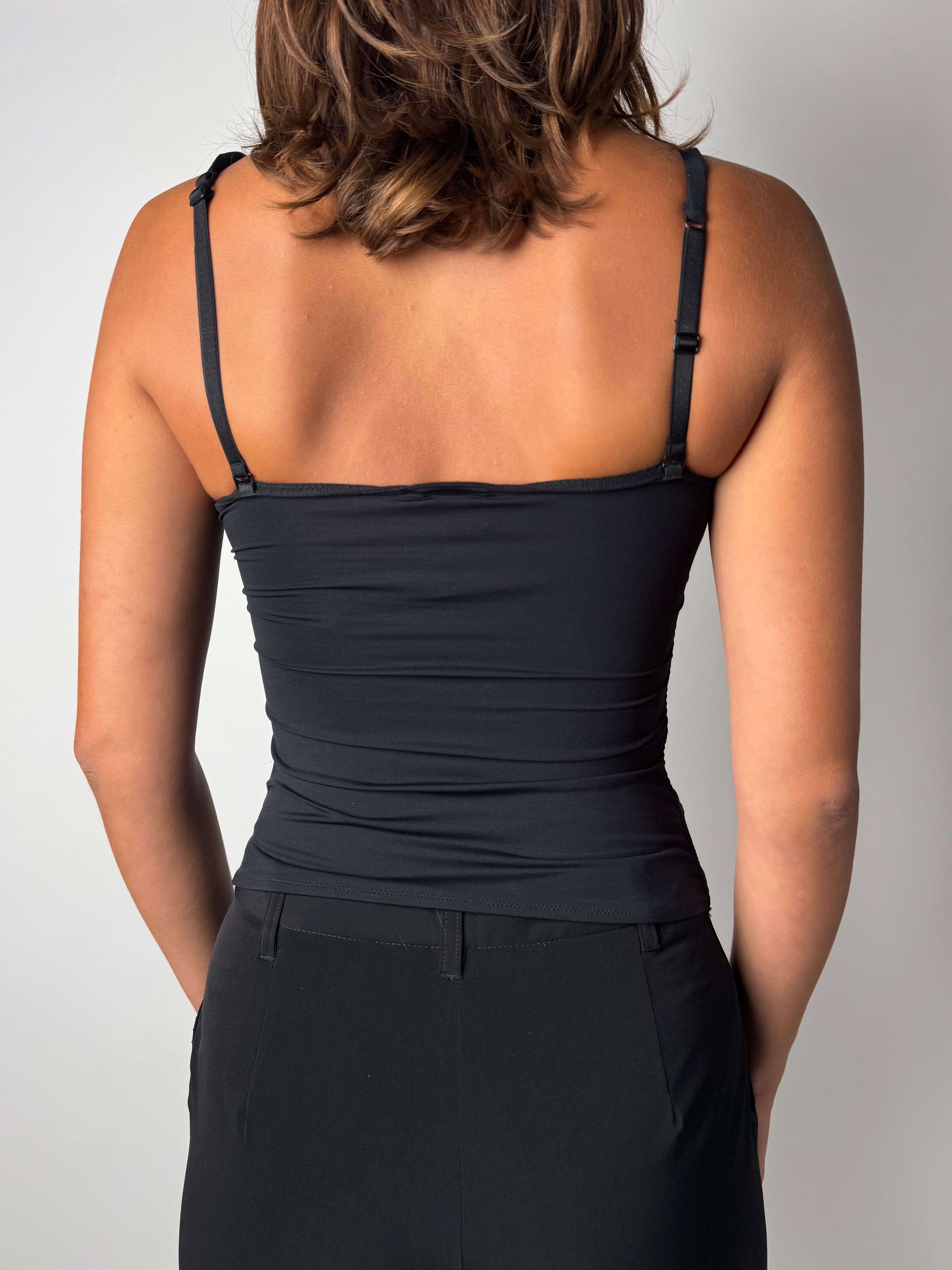 גופיה זהובה ומטאלית (XS)