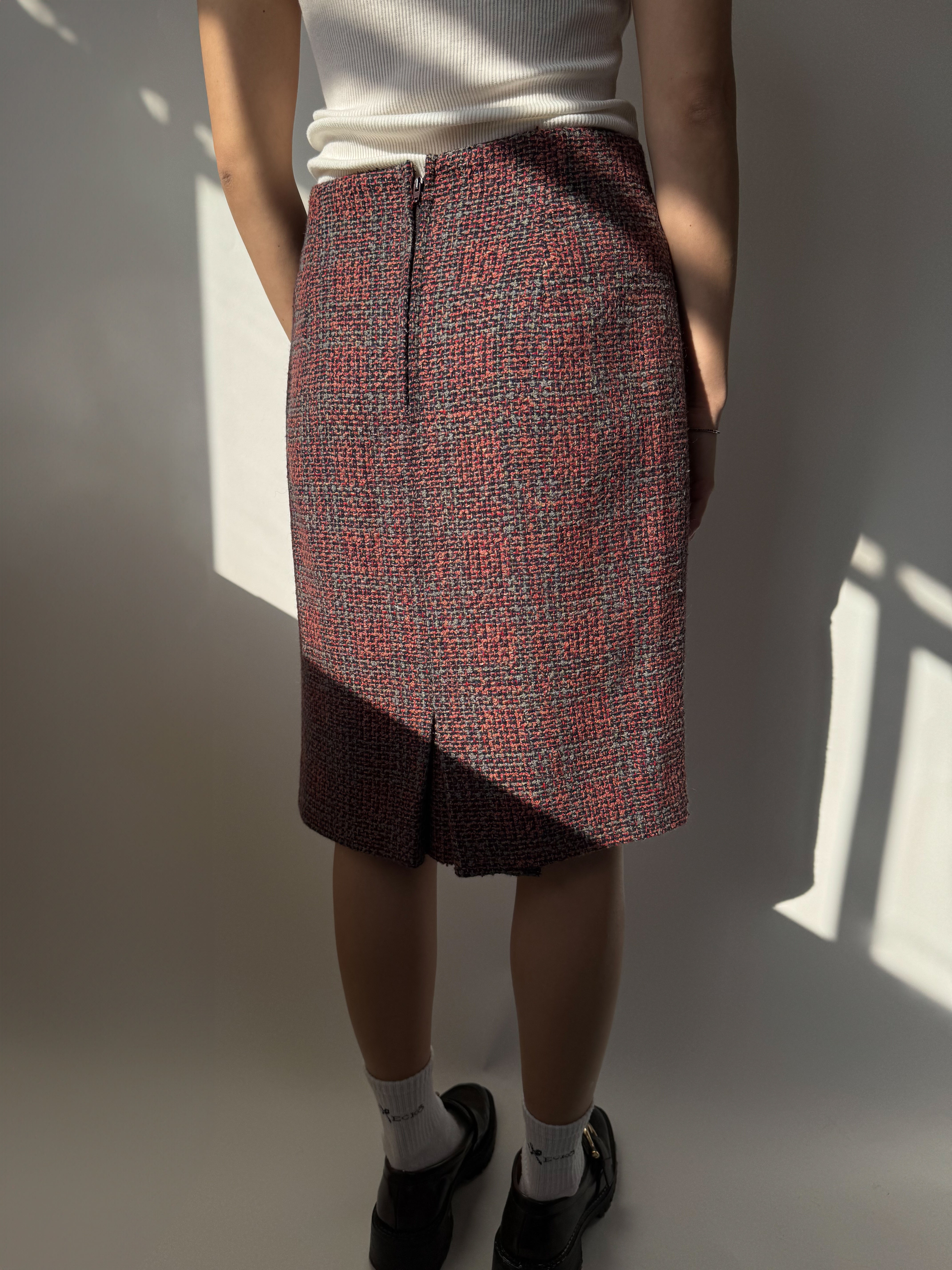 חצאית מידי מבד טוויד (36)