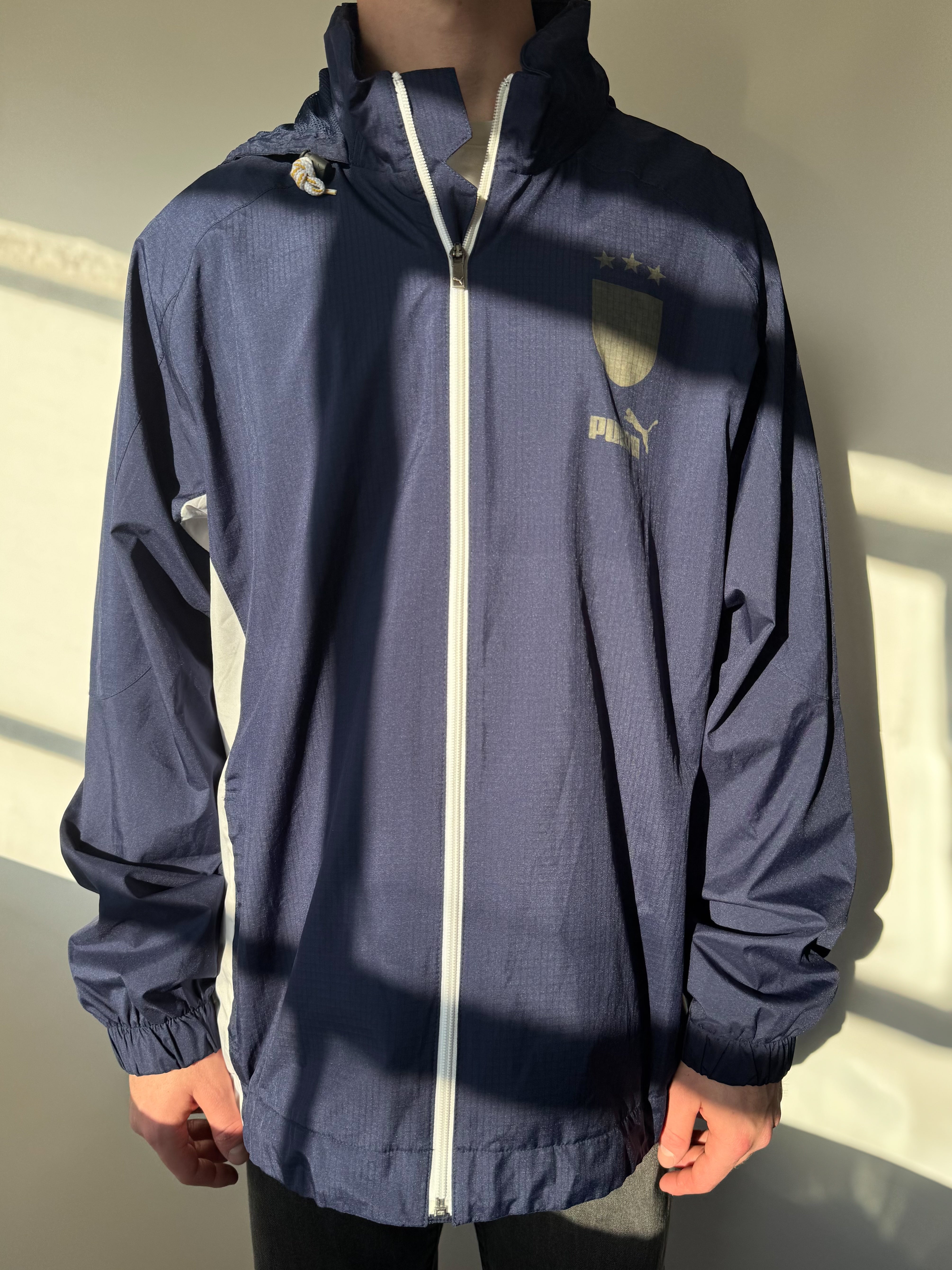 מעיל רוח כחול Puma (L)