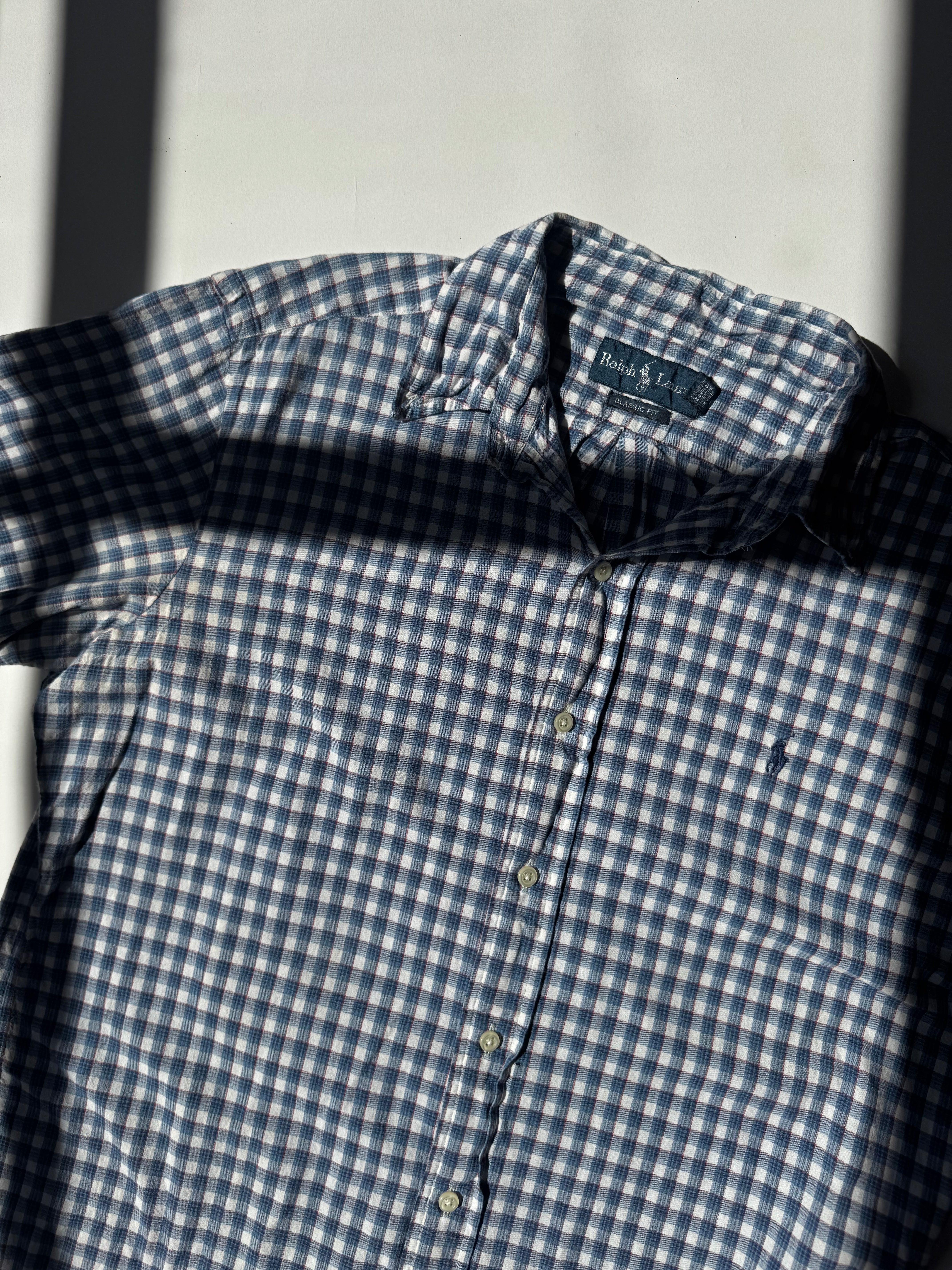 חולצה מכופתרת משבצות Polo Ralph Lauren (M)