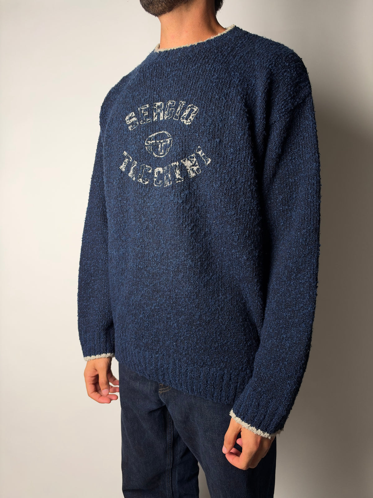 סריג כחול לוגו (L-XL)