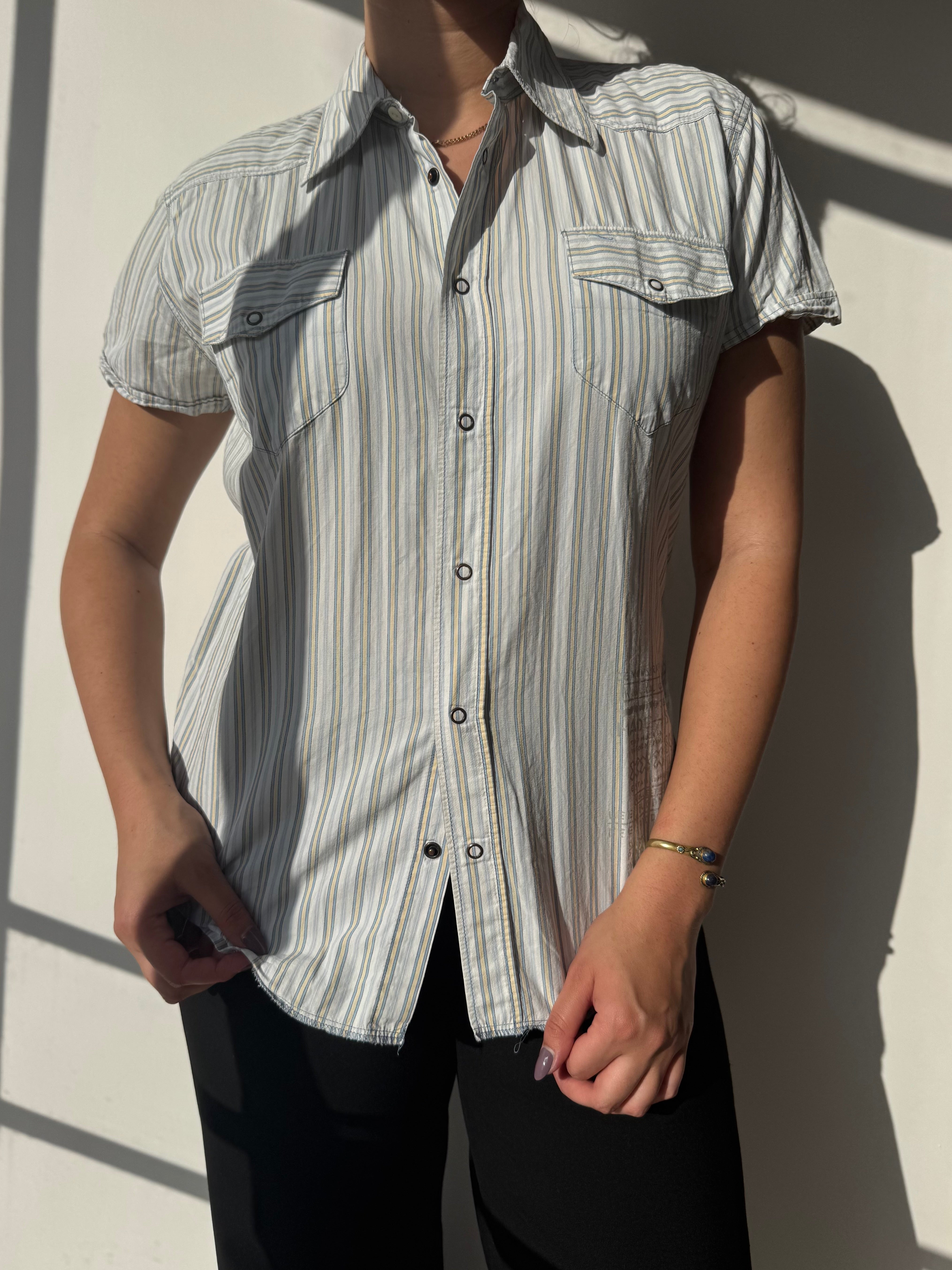 חולצה מכופתרת פסים Lee (XL)