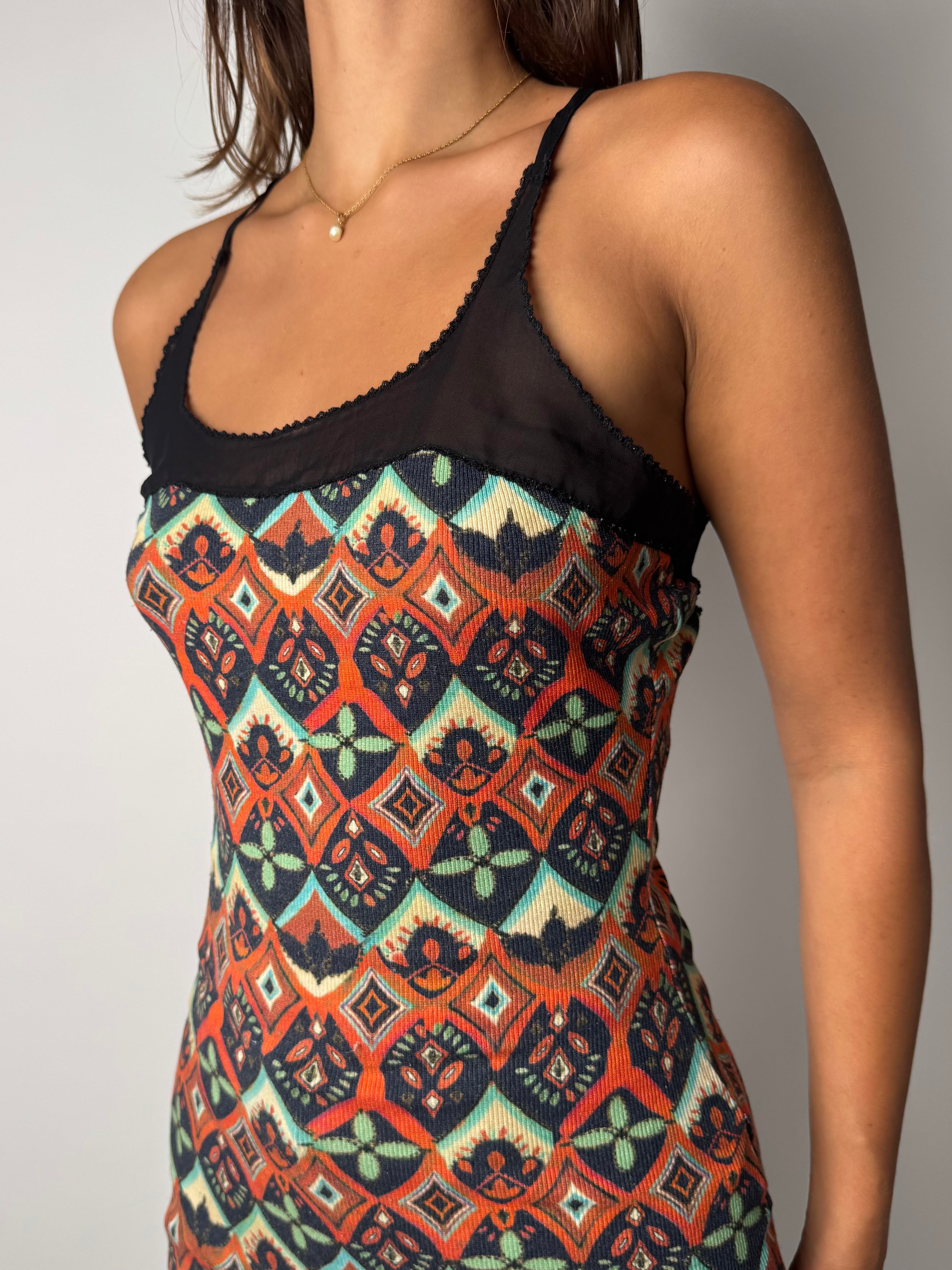 טוניקה בהדפס אתני (M)