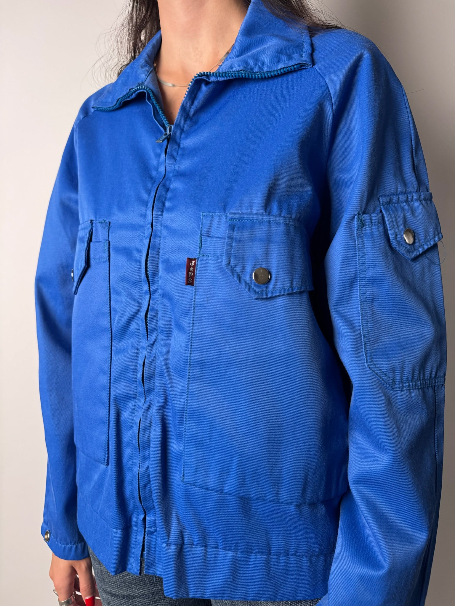 ג׳קט עבודה כחול (M)