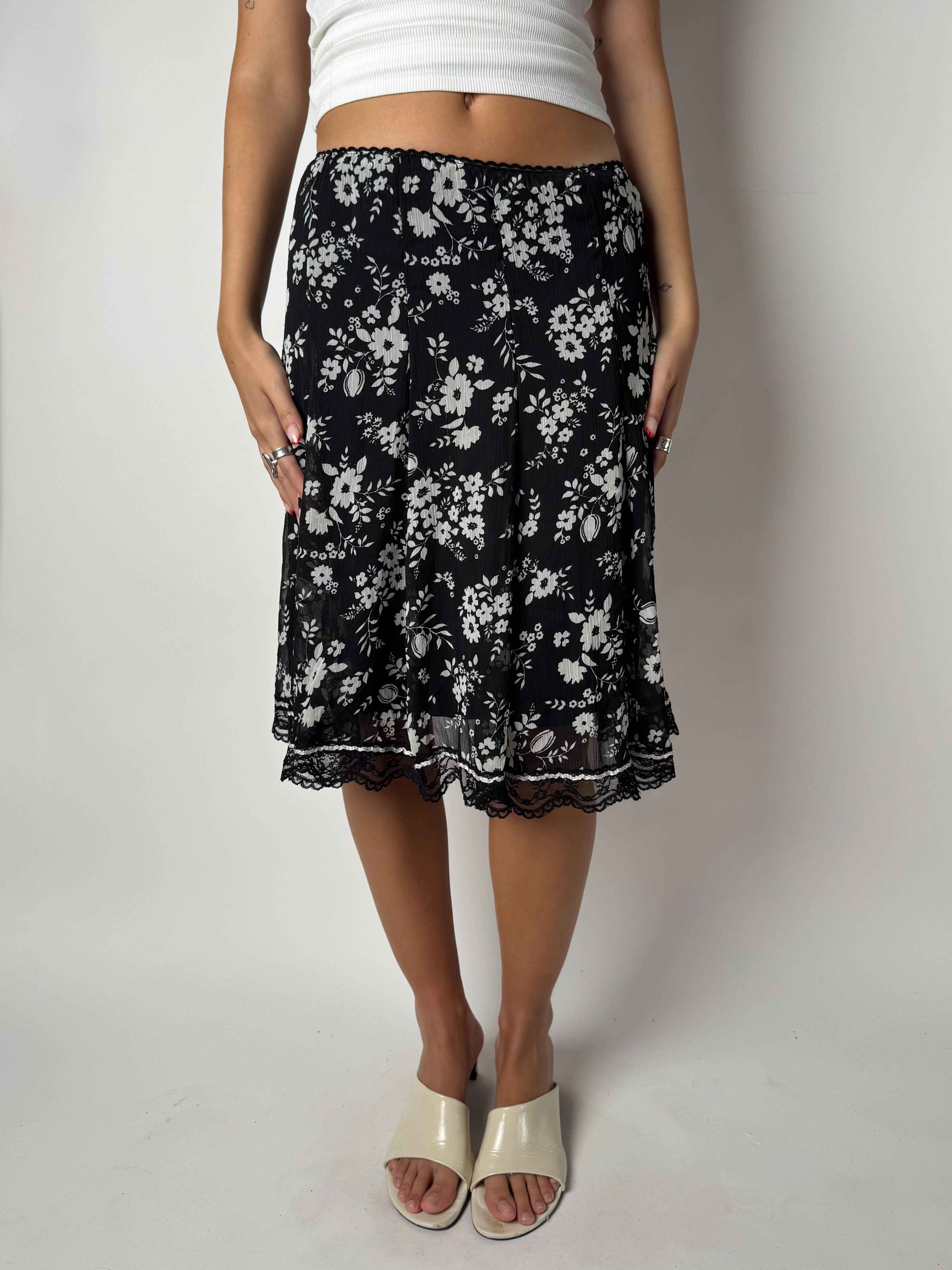 חצאית מידי פרחונית שיפון (34)