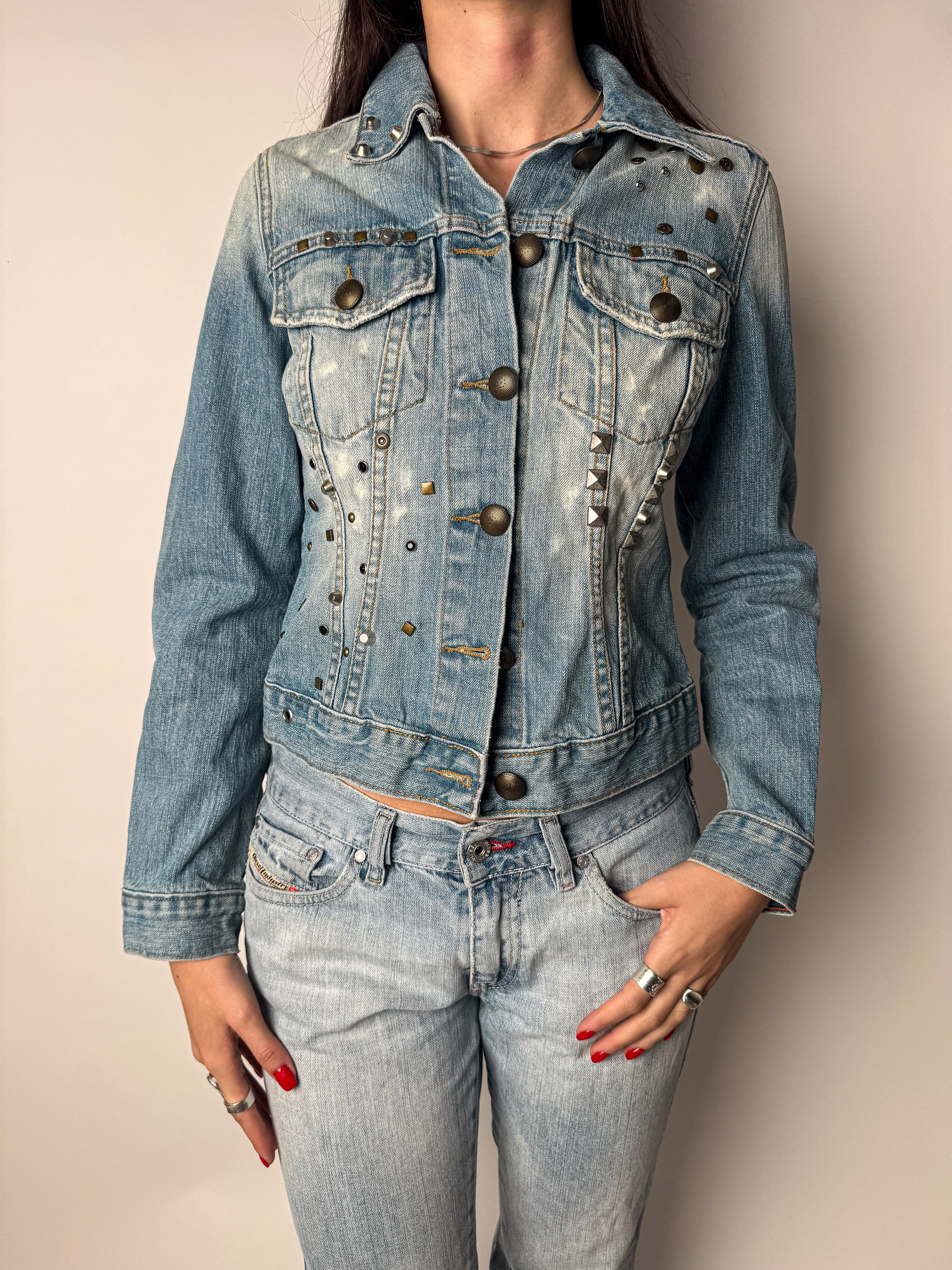 ג׳קט ג׳ינס ניטים (S)