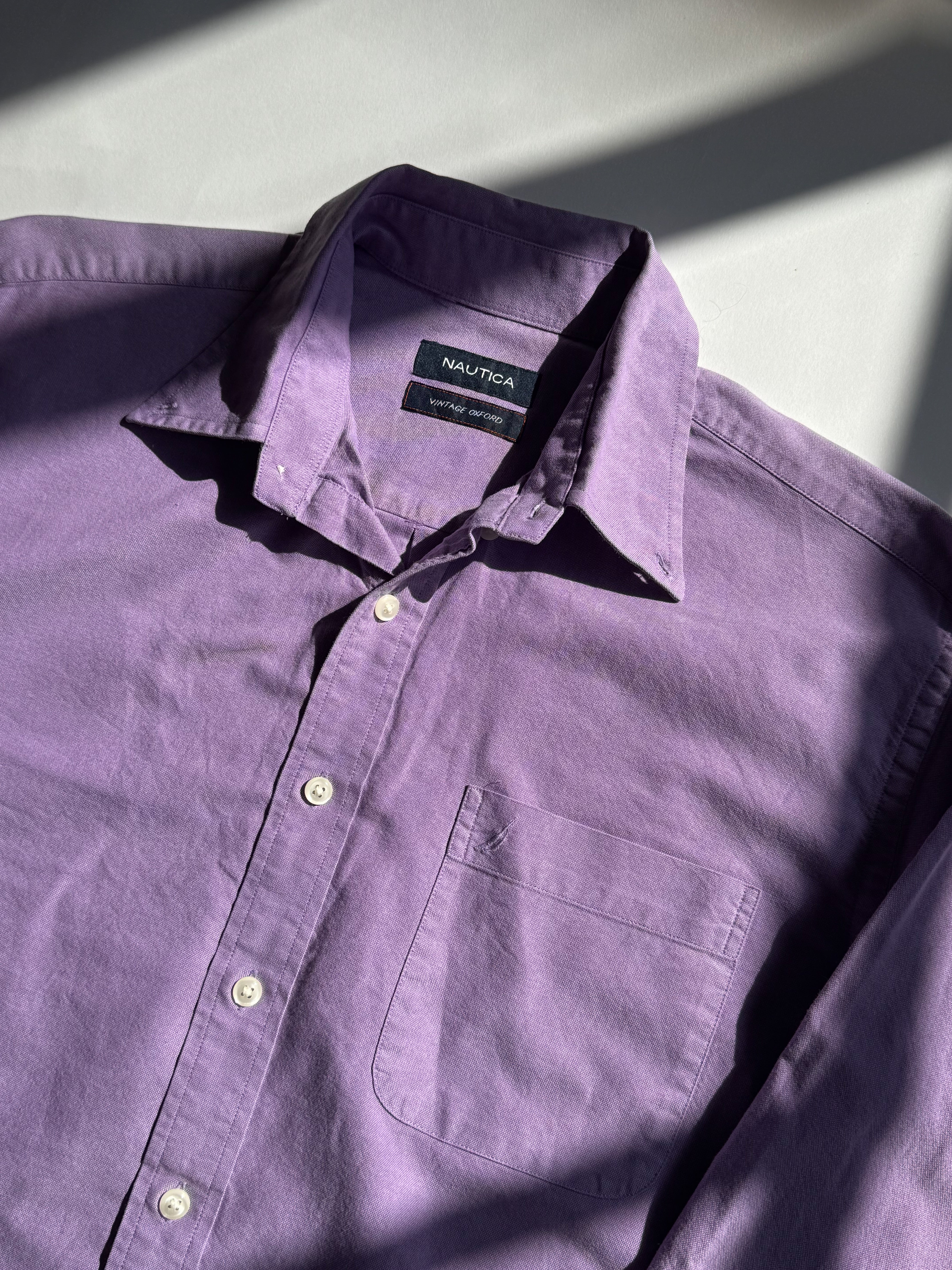 חולצה מכופתרת סגולה Nautica (M)