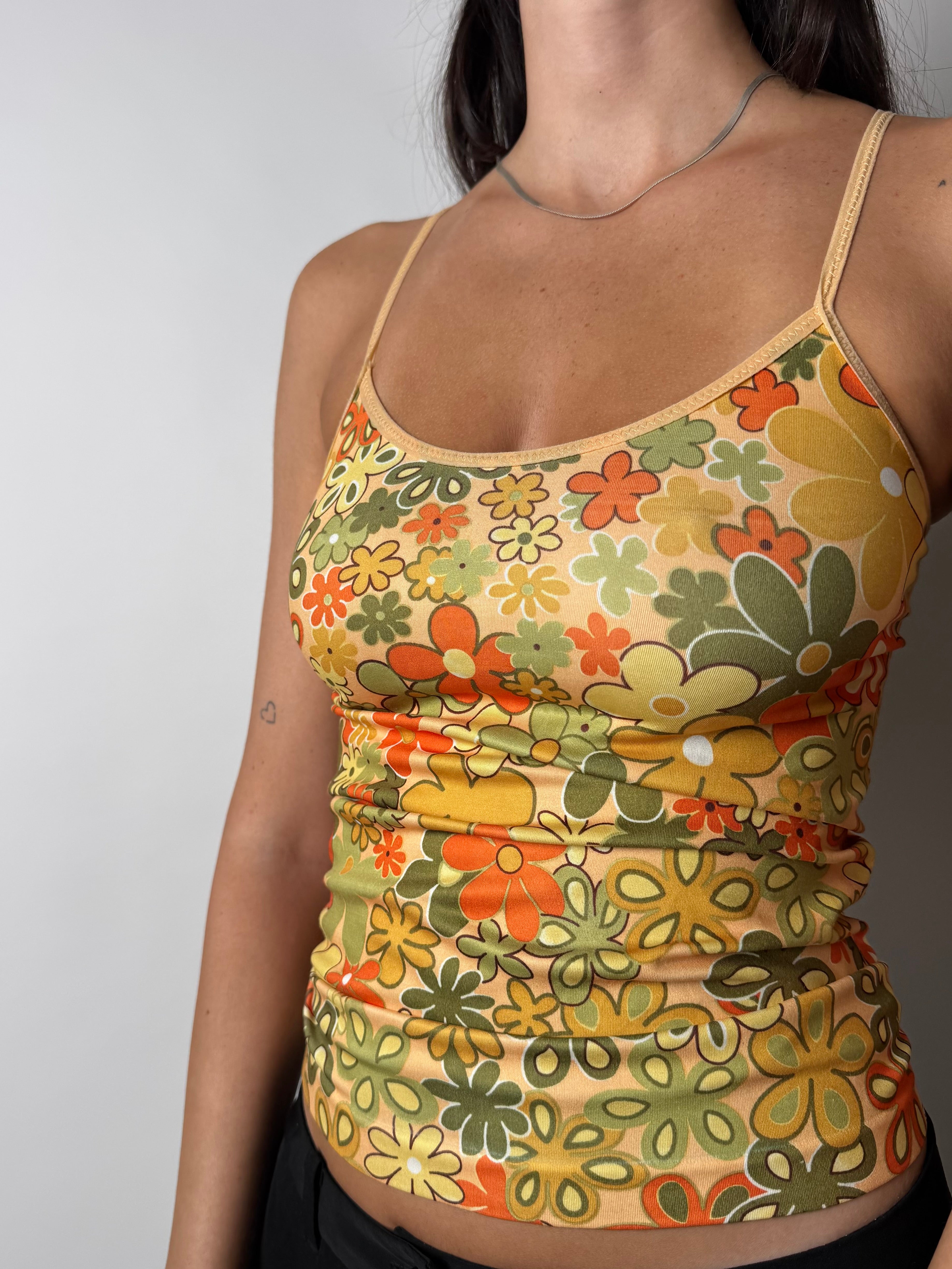 גופיה פרחונית (S)