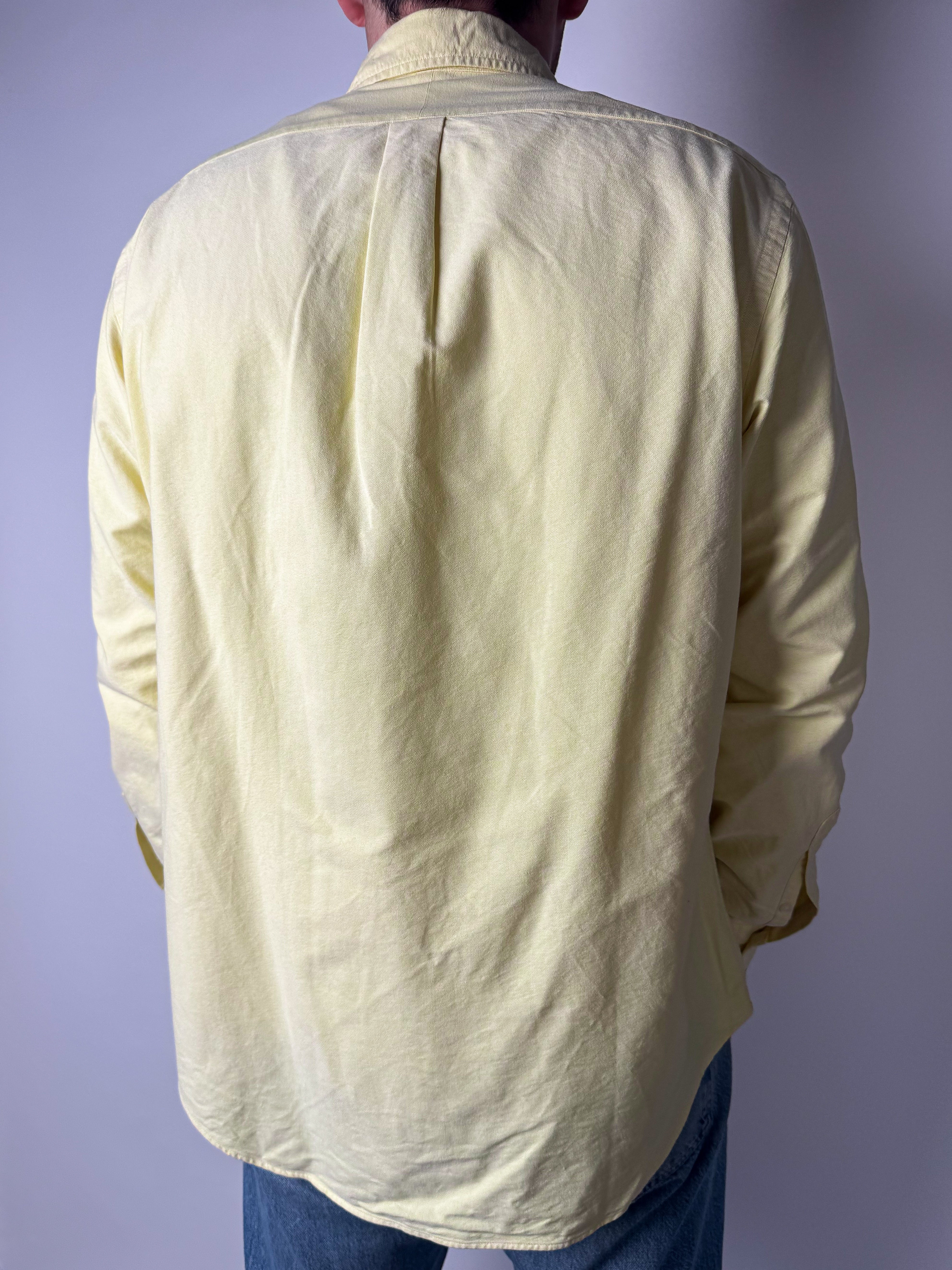 חולצה מכופתרת צהוב בהיר Ralph Lauren (L)