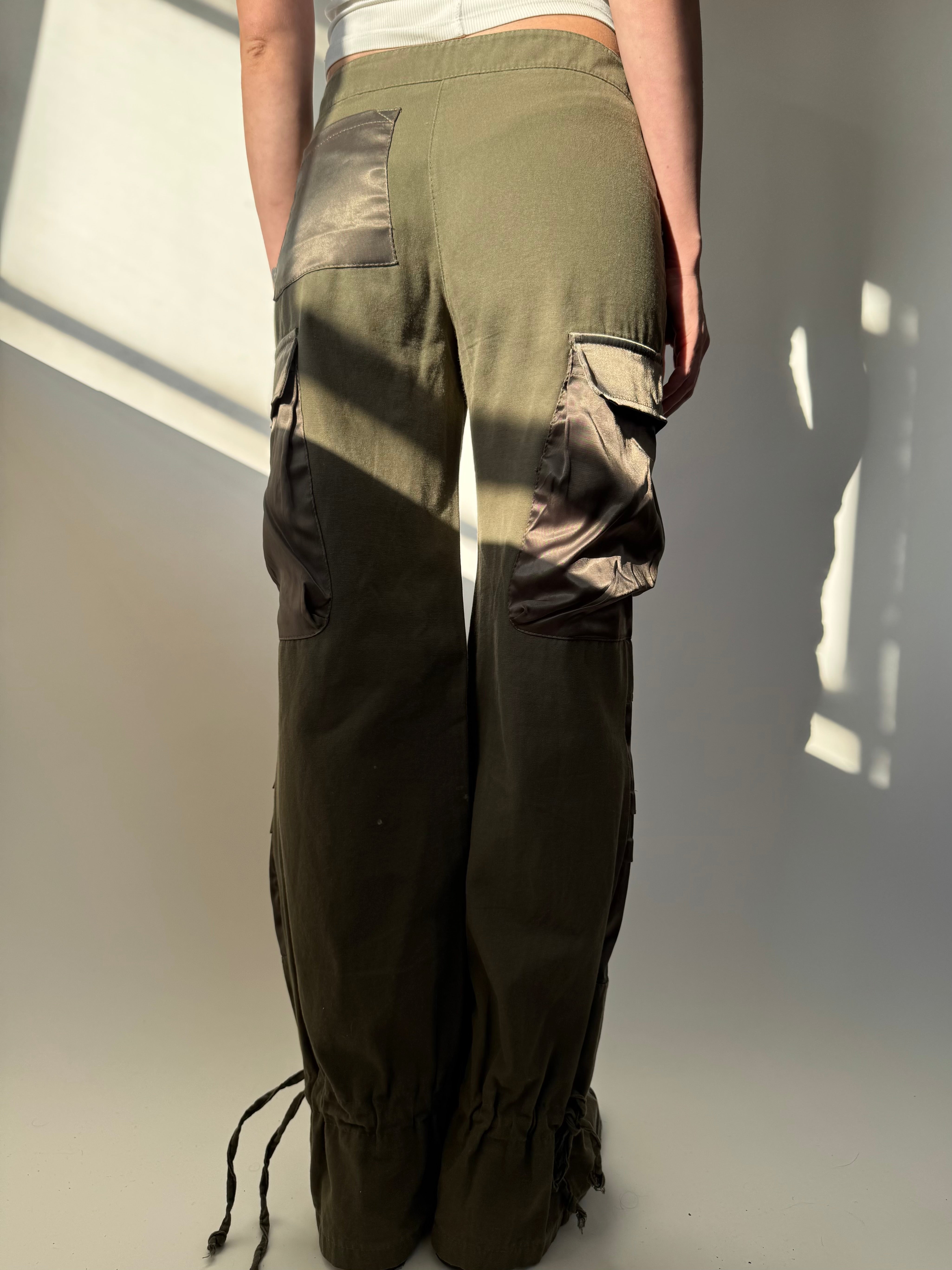 מכנסי דגמ״ח בשילוב סאטן (36)