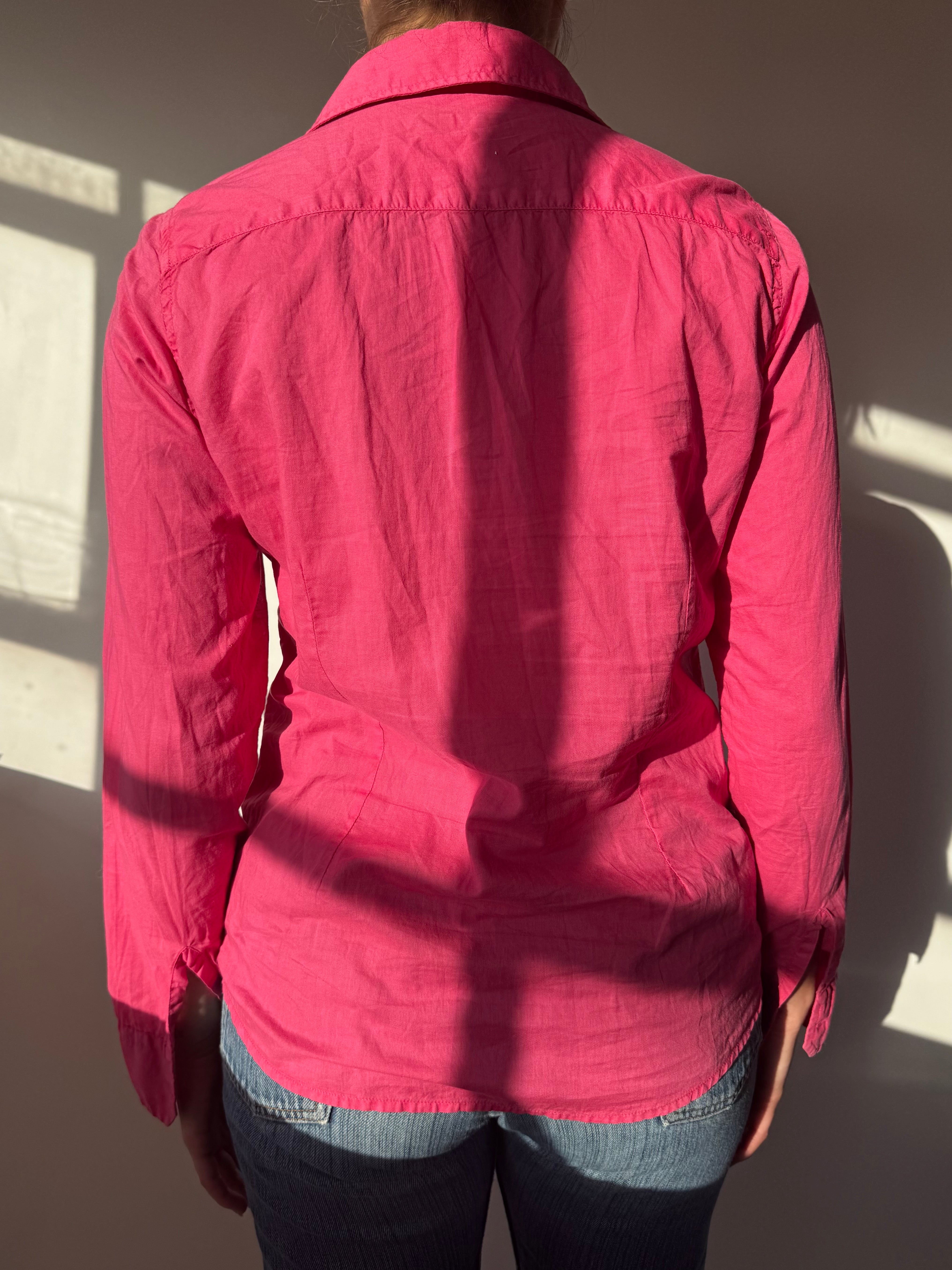 חולצה מכופתרת ורודה Napapijri (M)