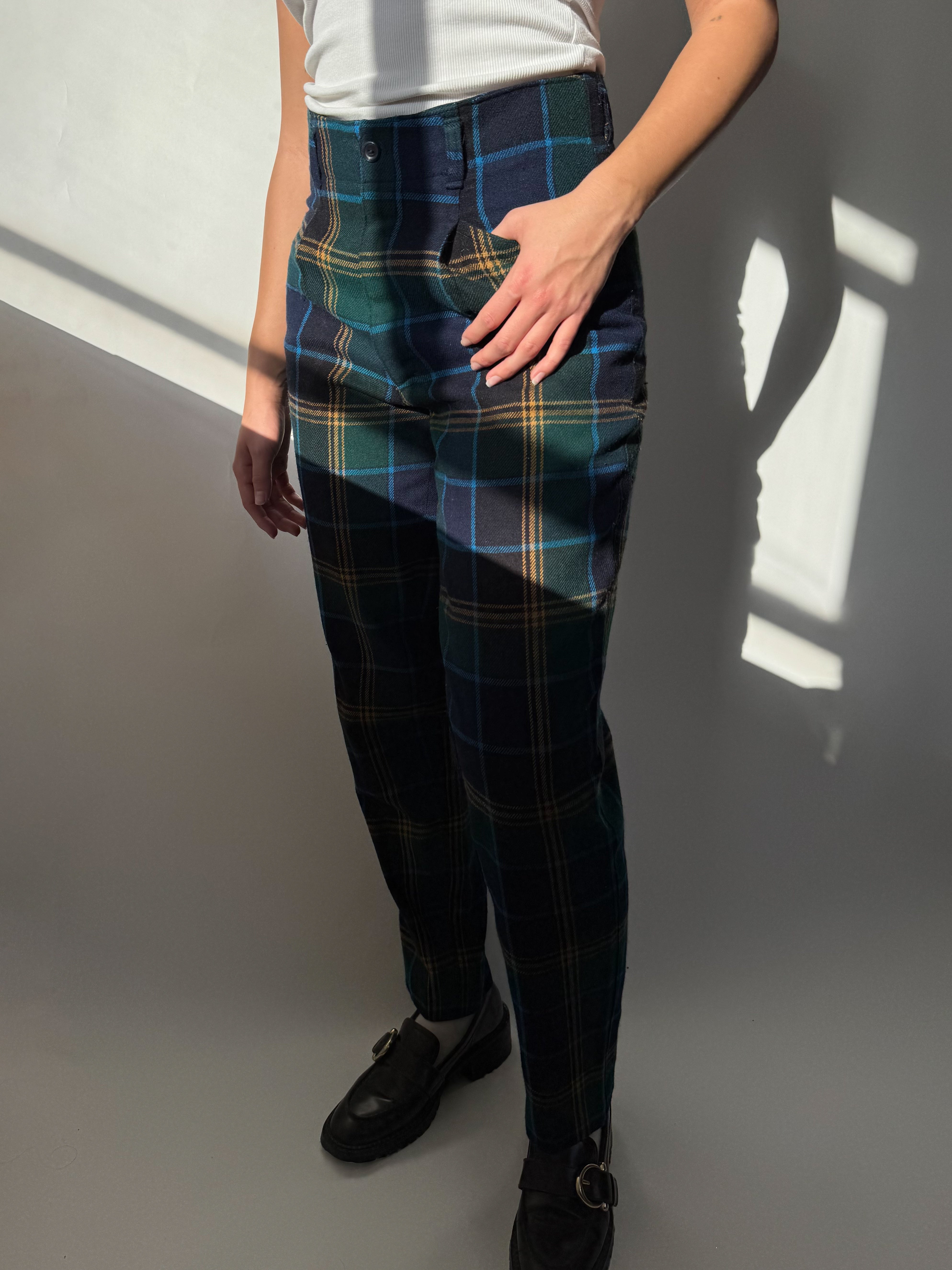 מכנסי צמר משבצות (38)