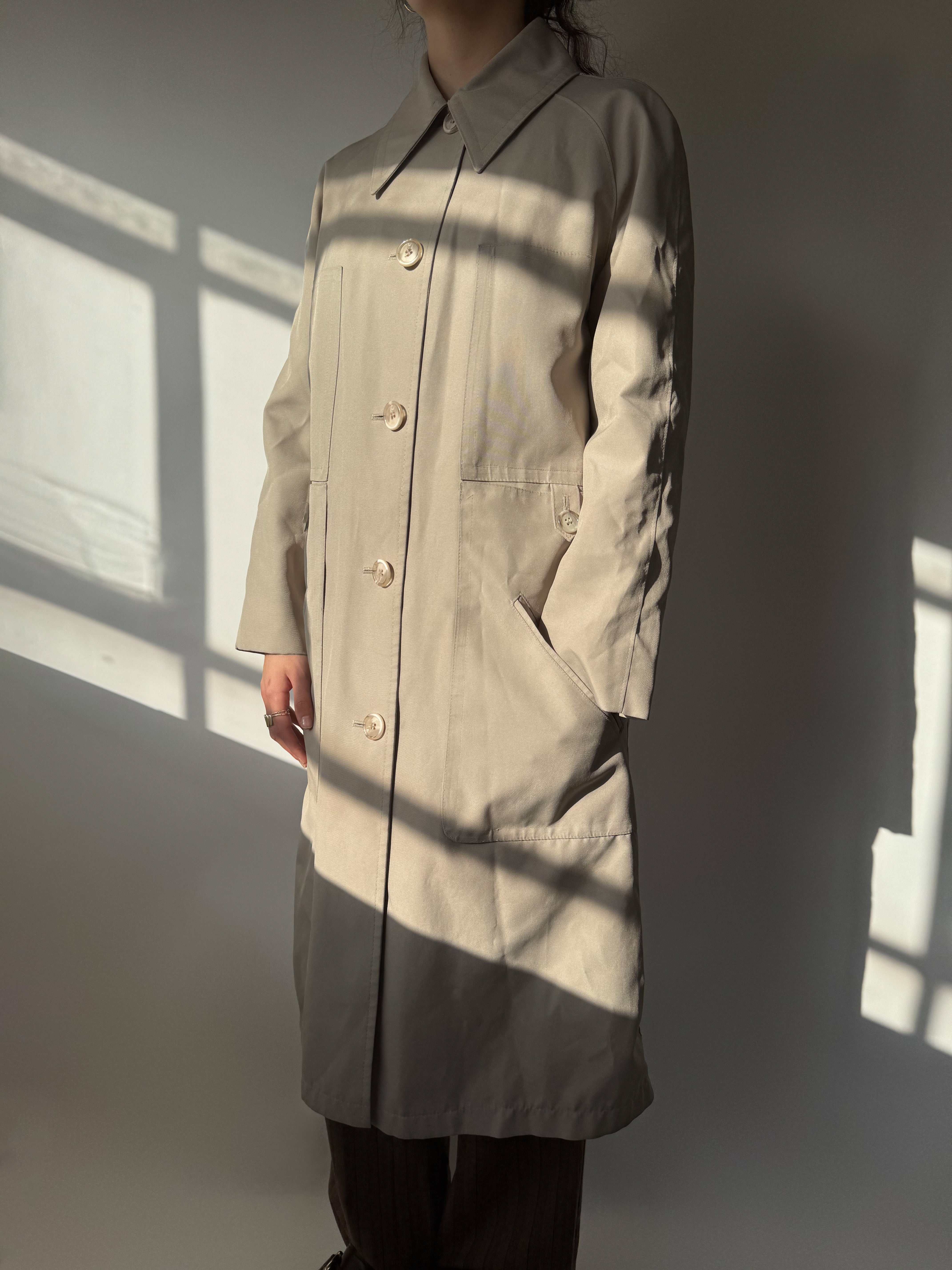 מעיל טרנץ׳ בז׳ (XS)