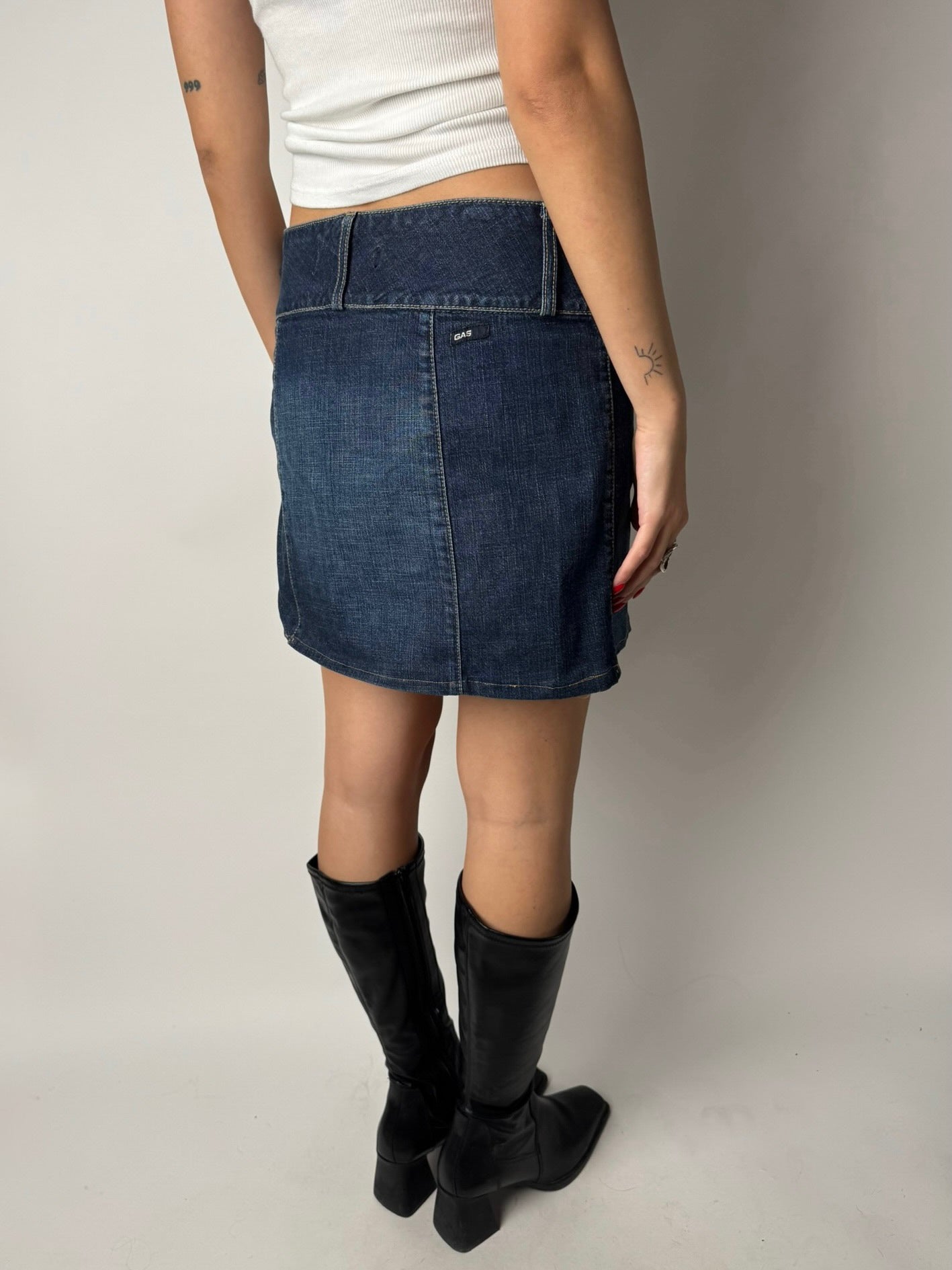 חצאית ג׳ינס מיני GAS (36)