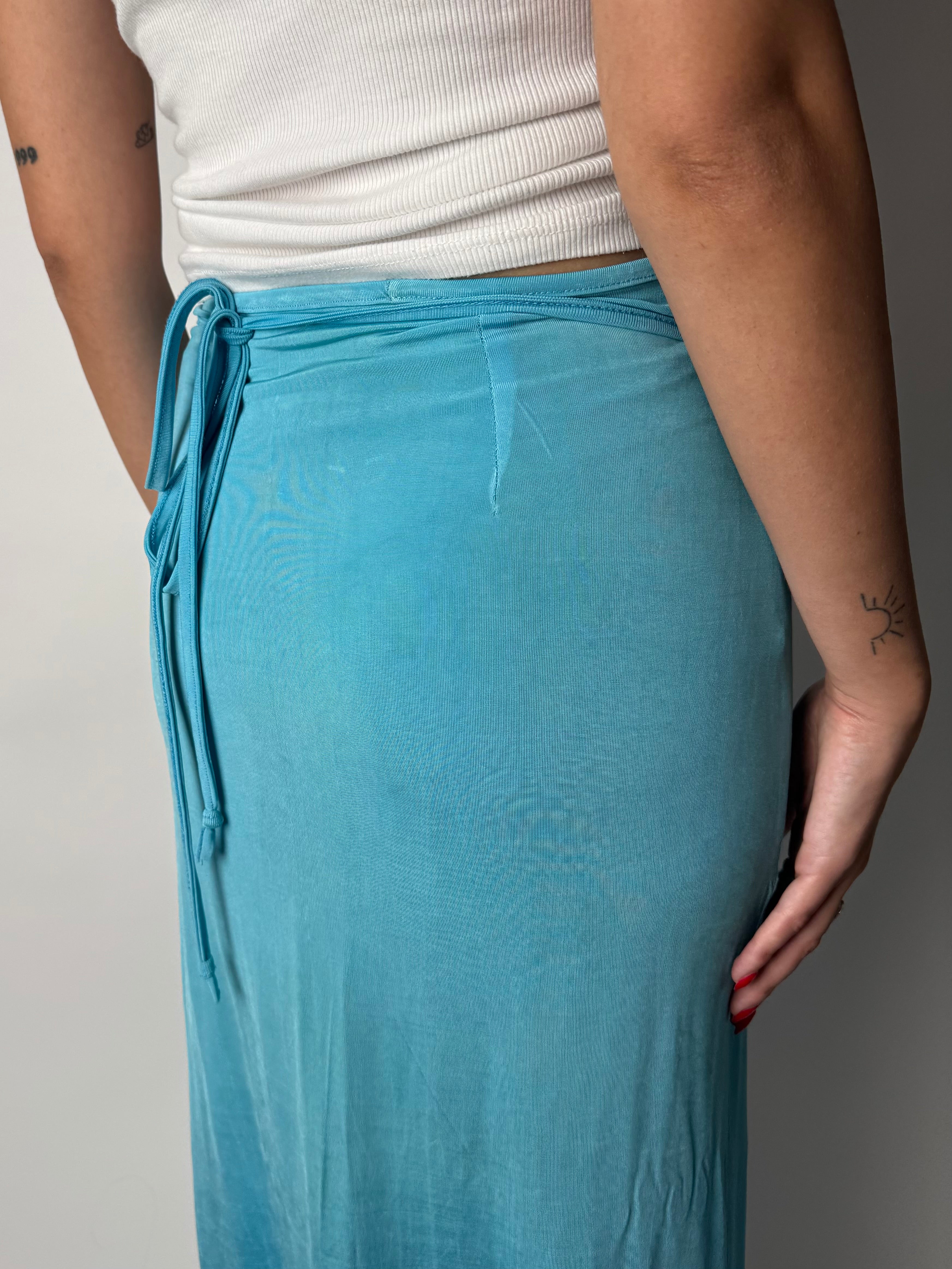 חצאית מקסי מעטפת (XS-S)