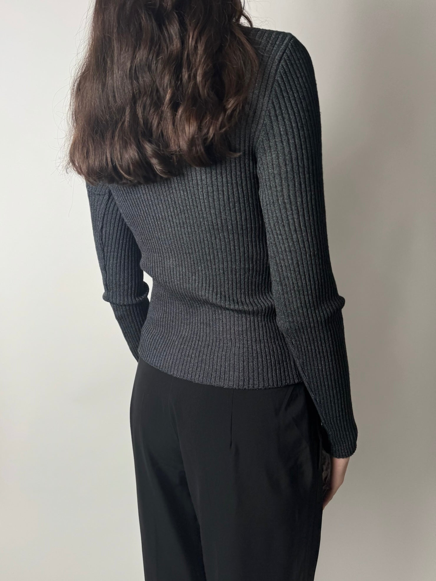 חולצת סריג מכופתרת (XS-S)