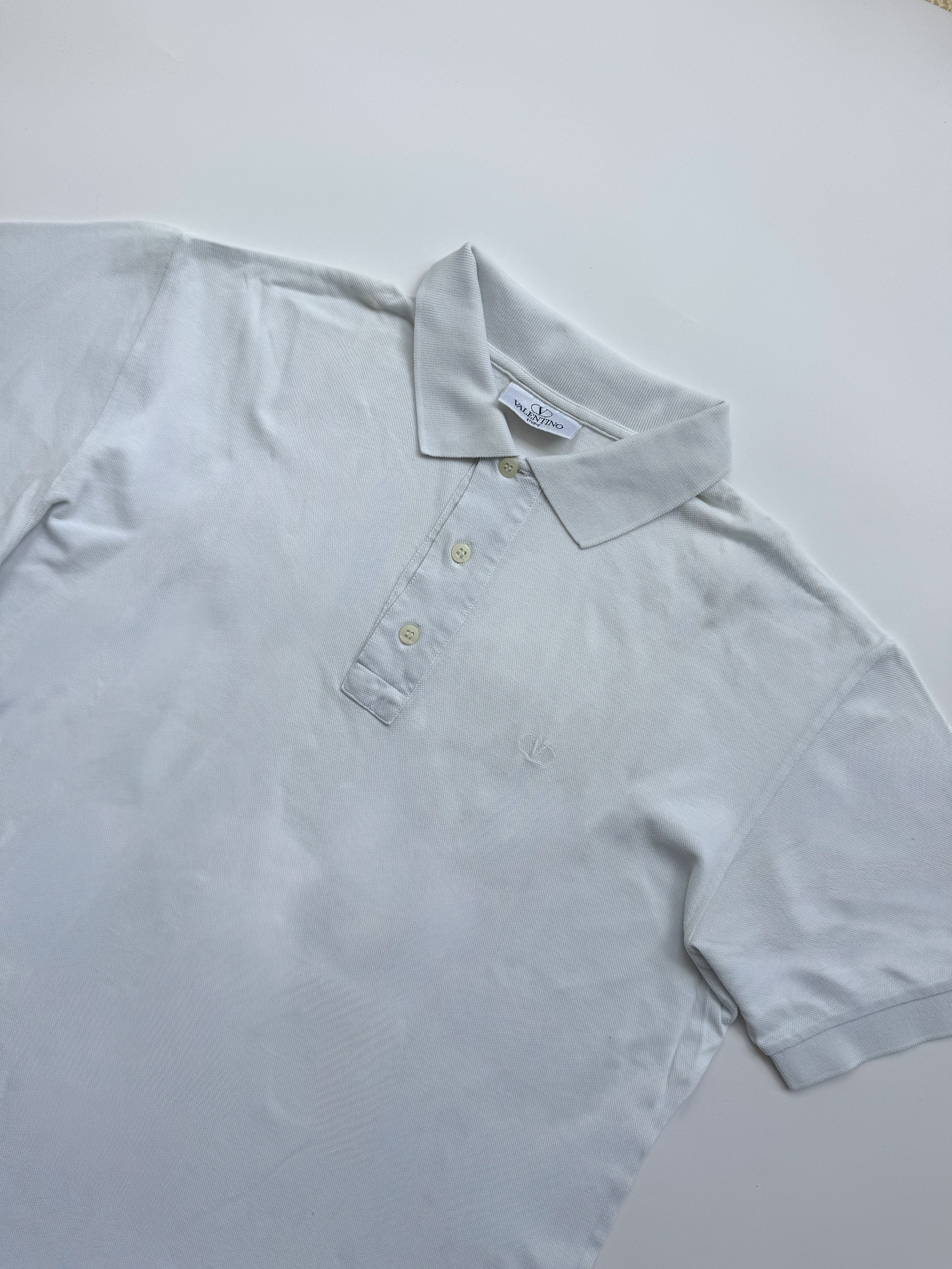 חולצת פולו לבנה Valentino (L)