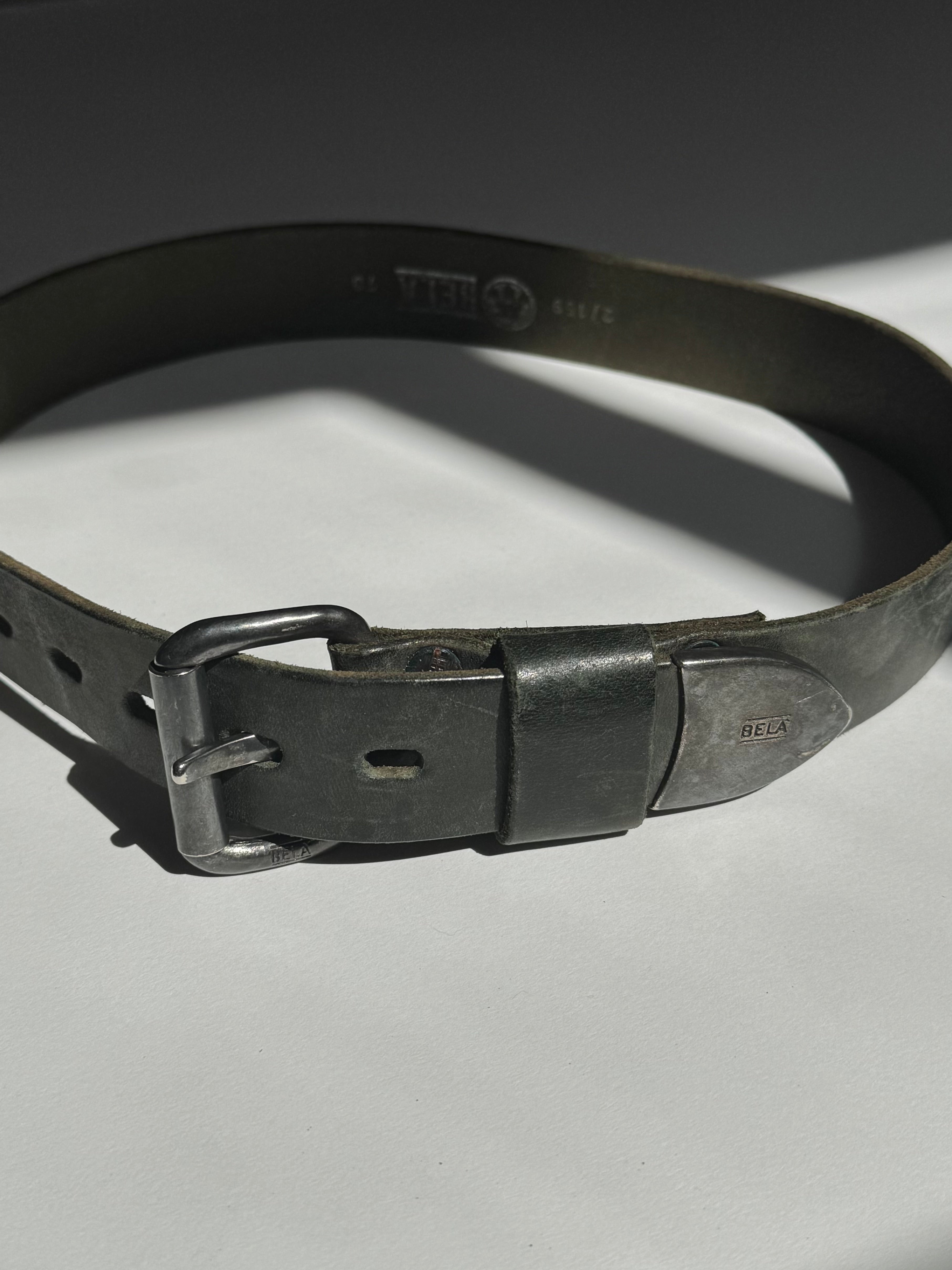 חגורת עור אפורה (32)