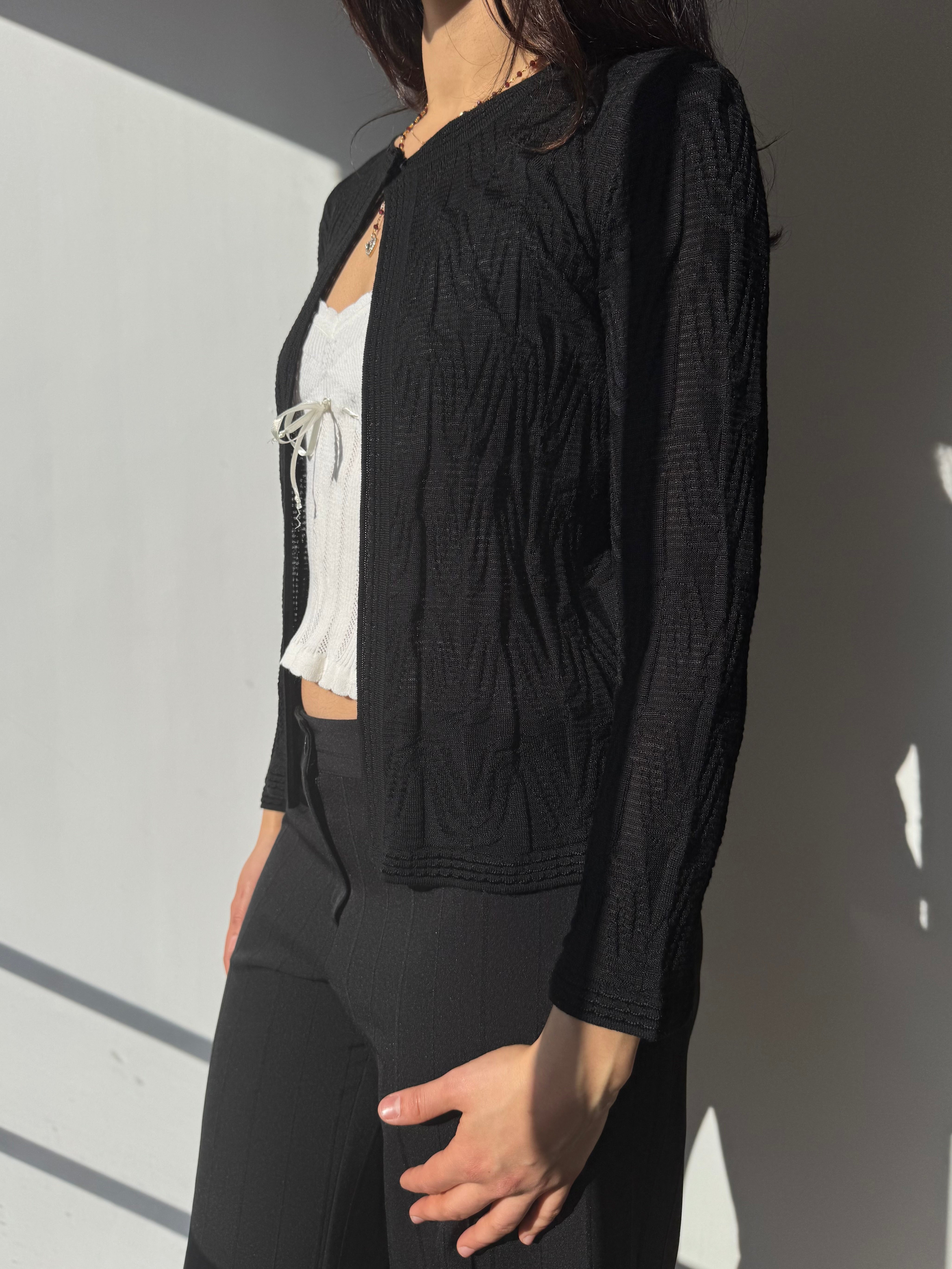 עליונית שחורה Missoni (S-M)