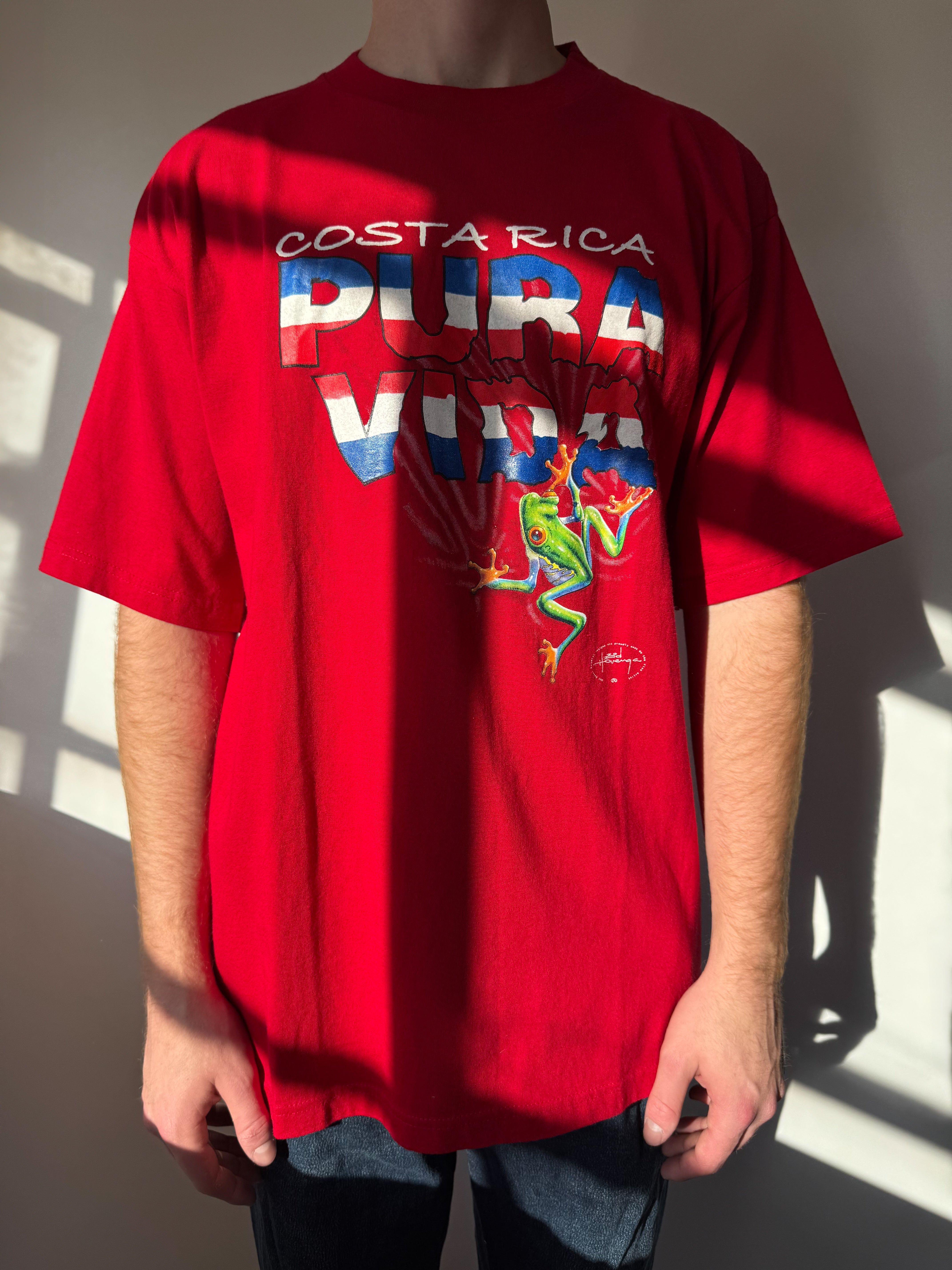 טי שרט אדומה Costa Rica (L)