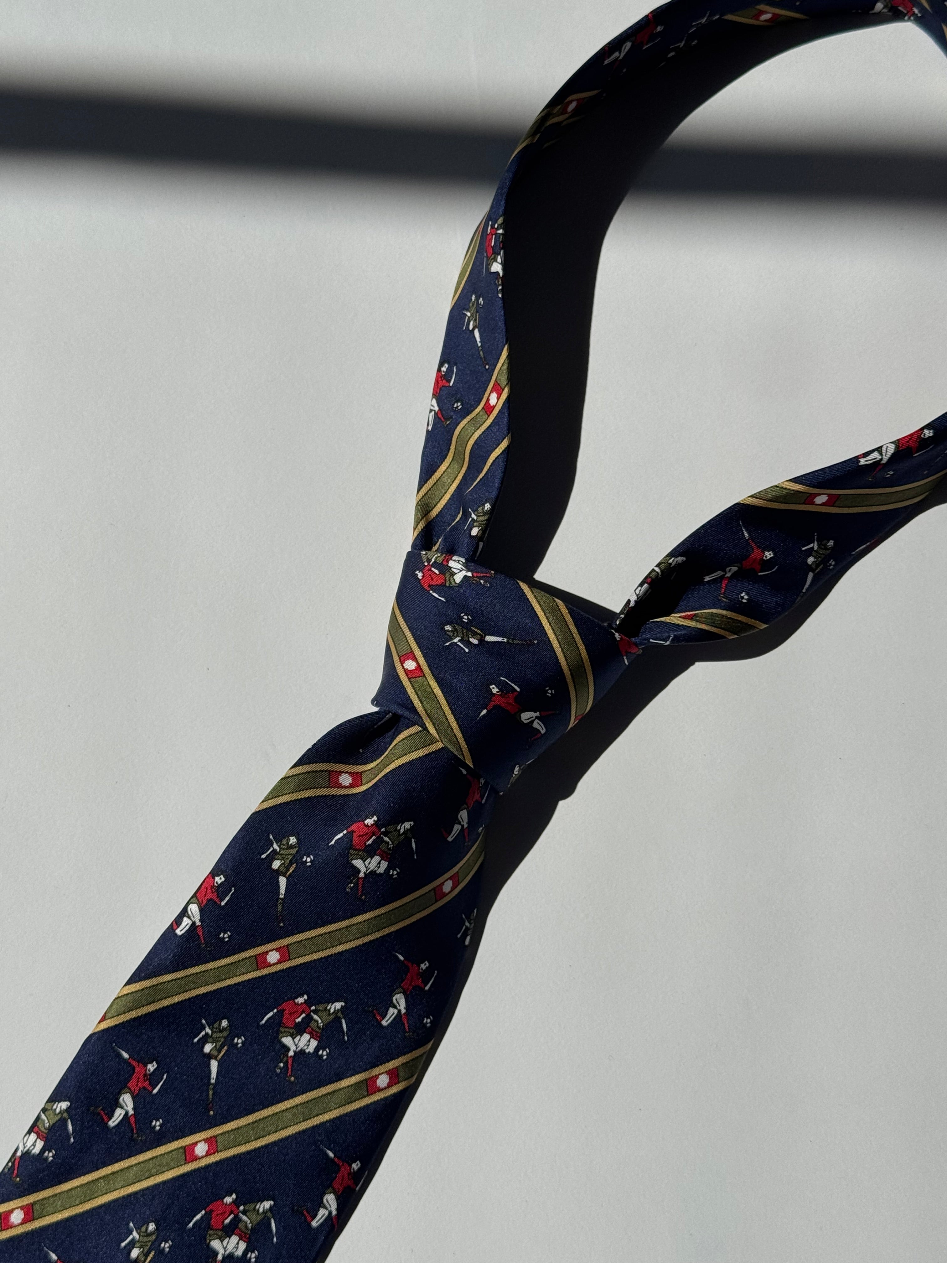 עניבת כדורגל משי