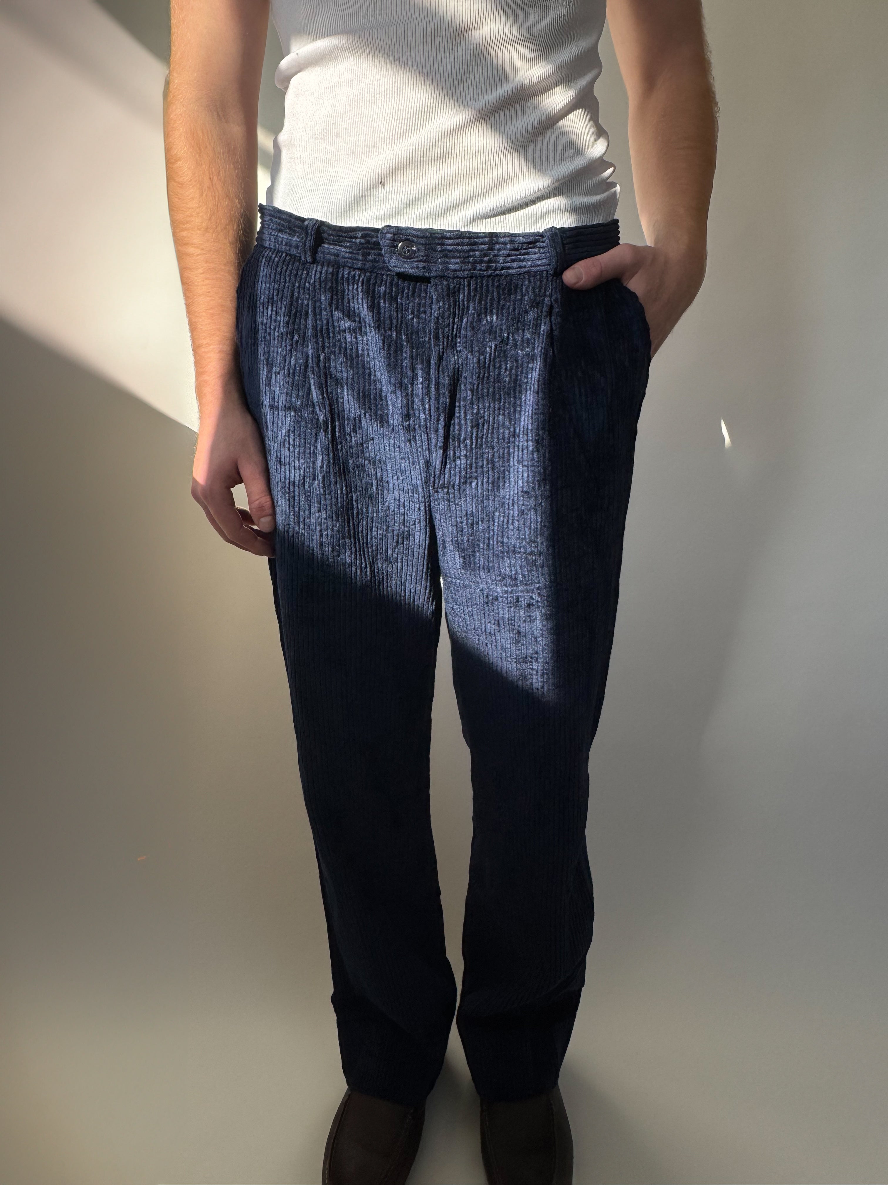 מכנסי קורדרוי כחולים (46)