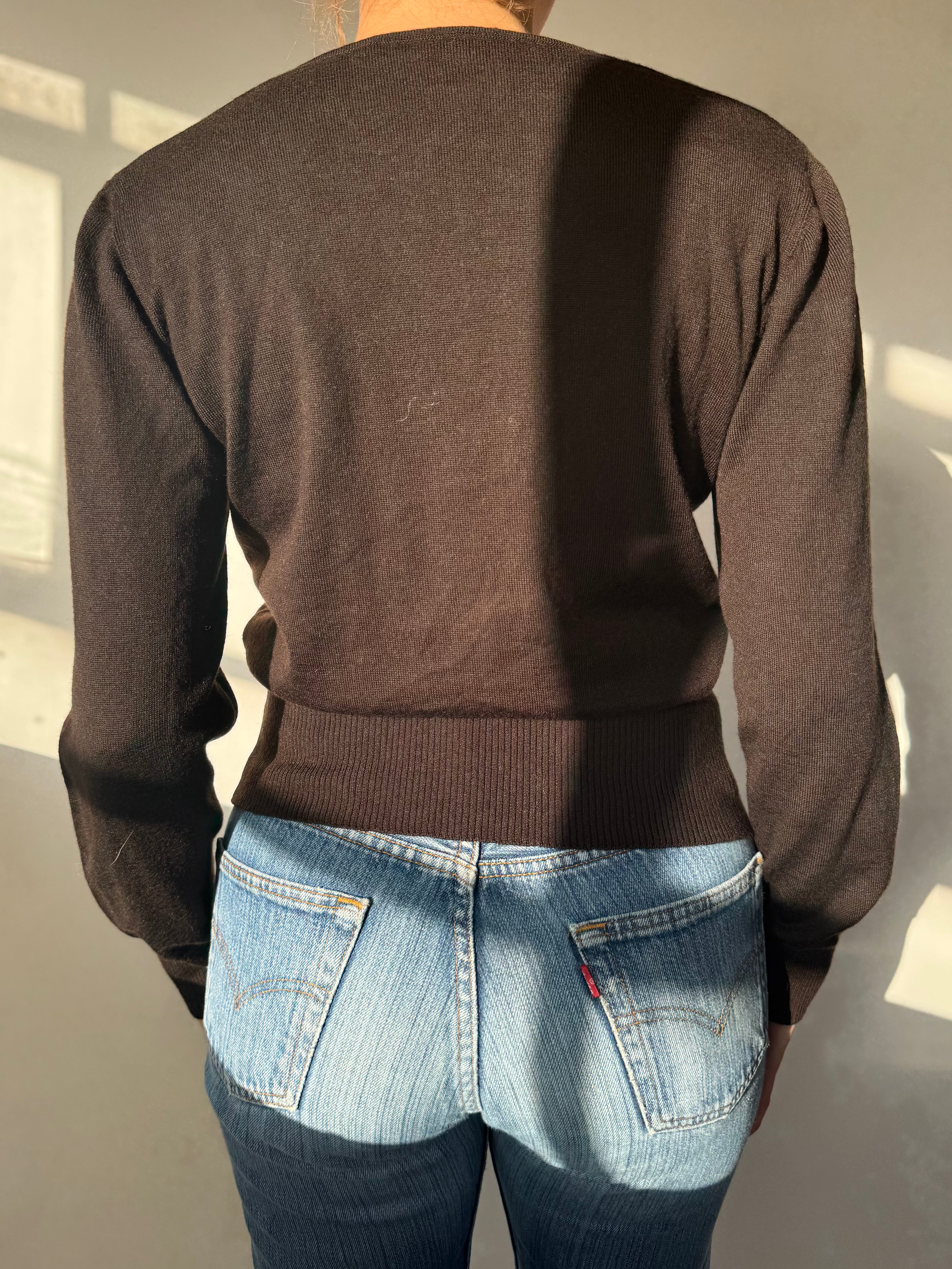 סריג וי עם דוגמת ארגייל (M)