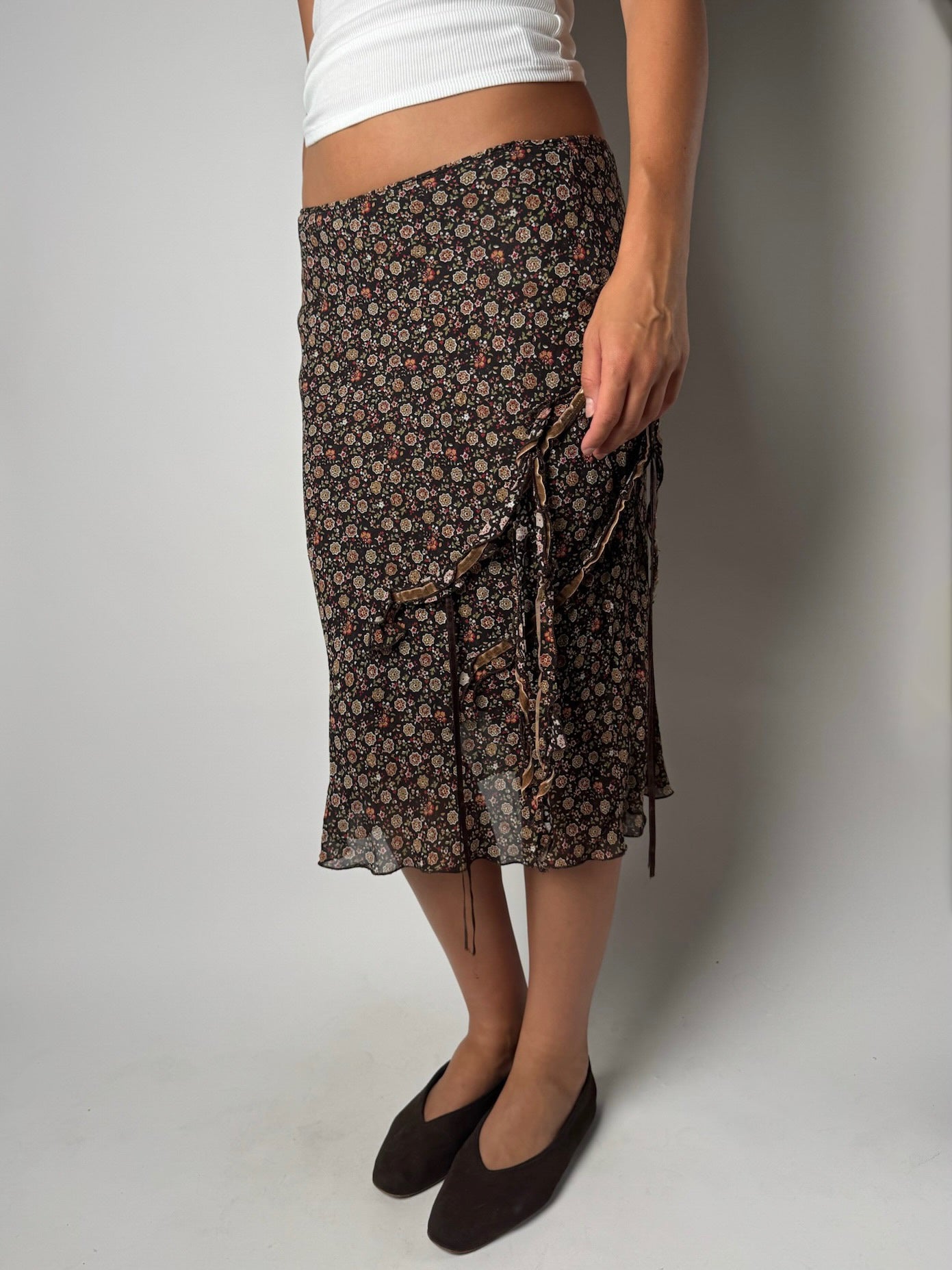 חצאית מידי בהדפס פרחוני (38)