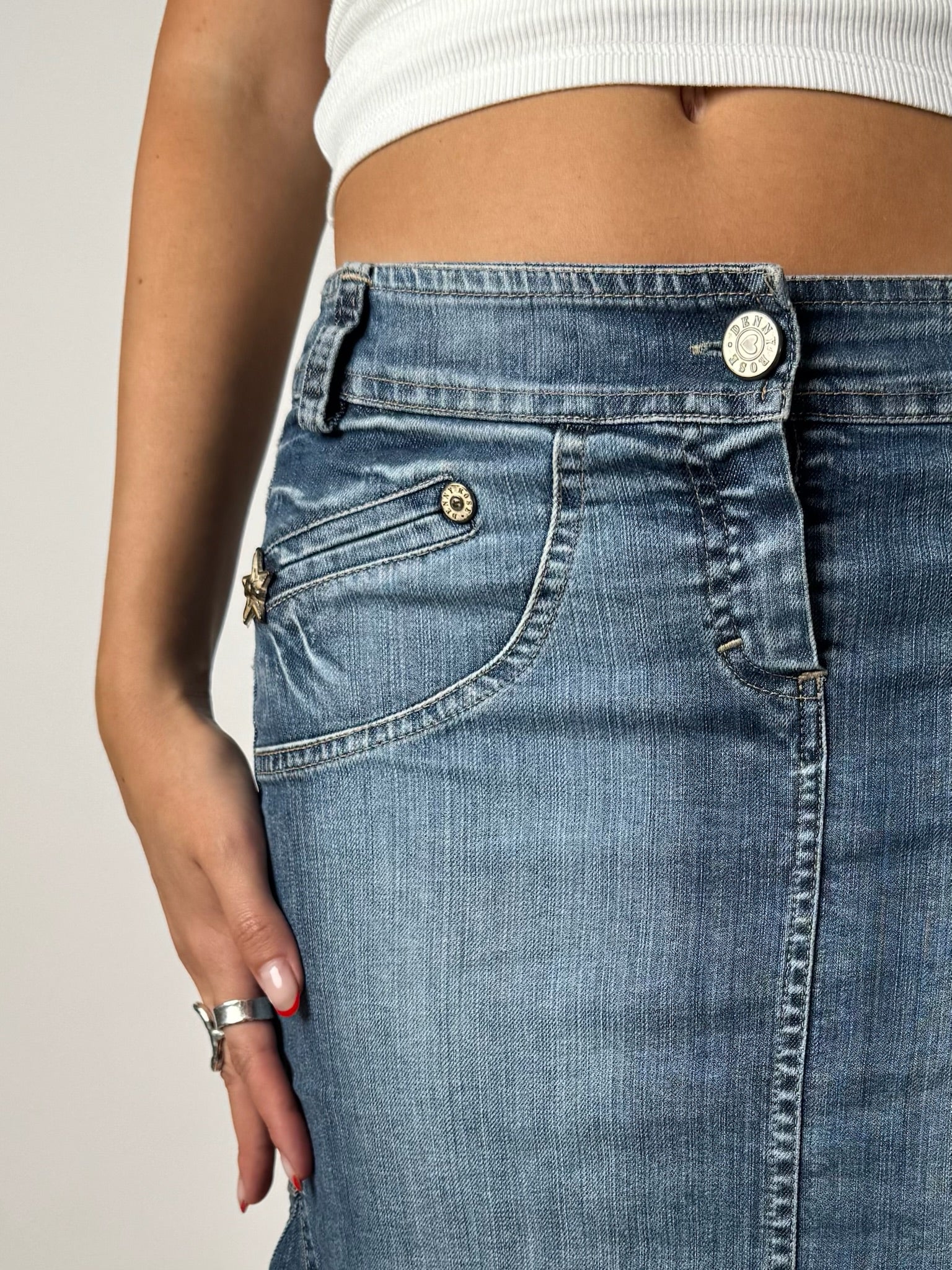 חצאית ג׳ינס מיני Denny Rose (36)