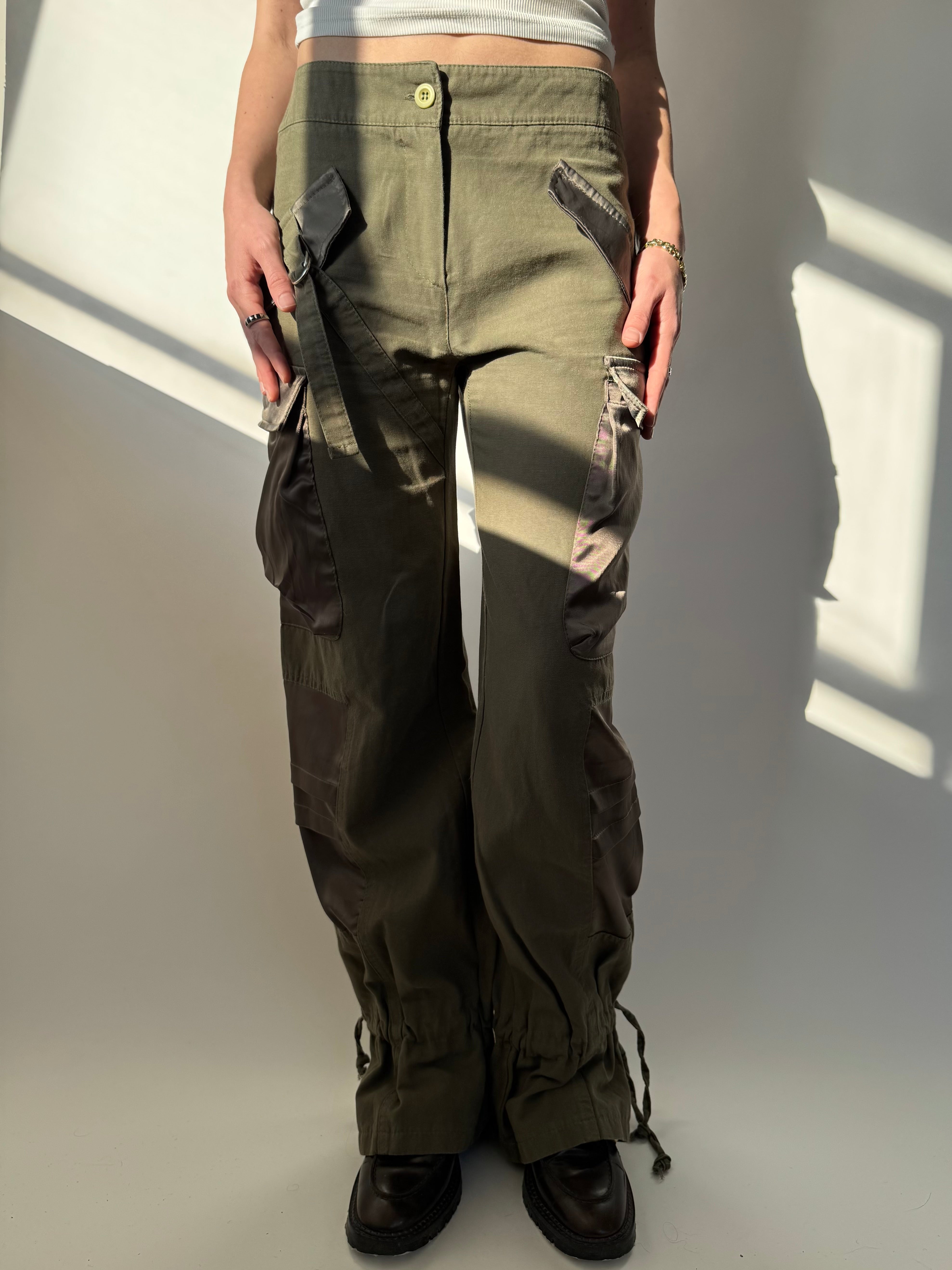 מכנסי דגמ״ח בשילוב סאטן (36)