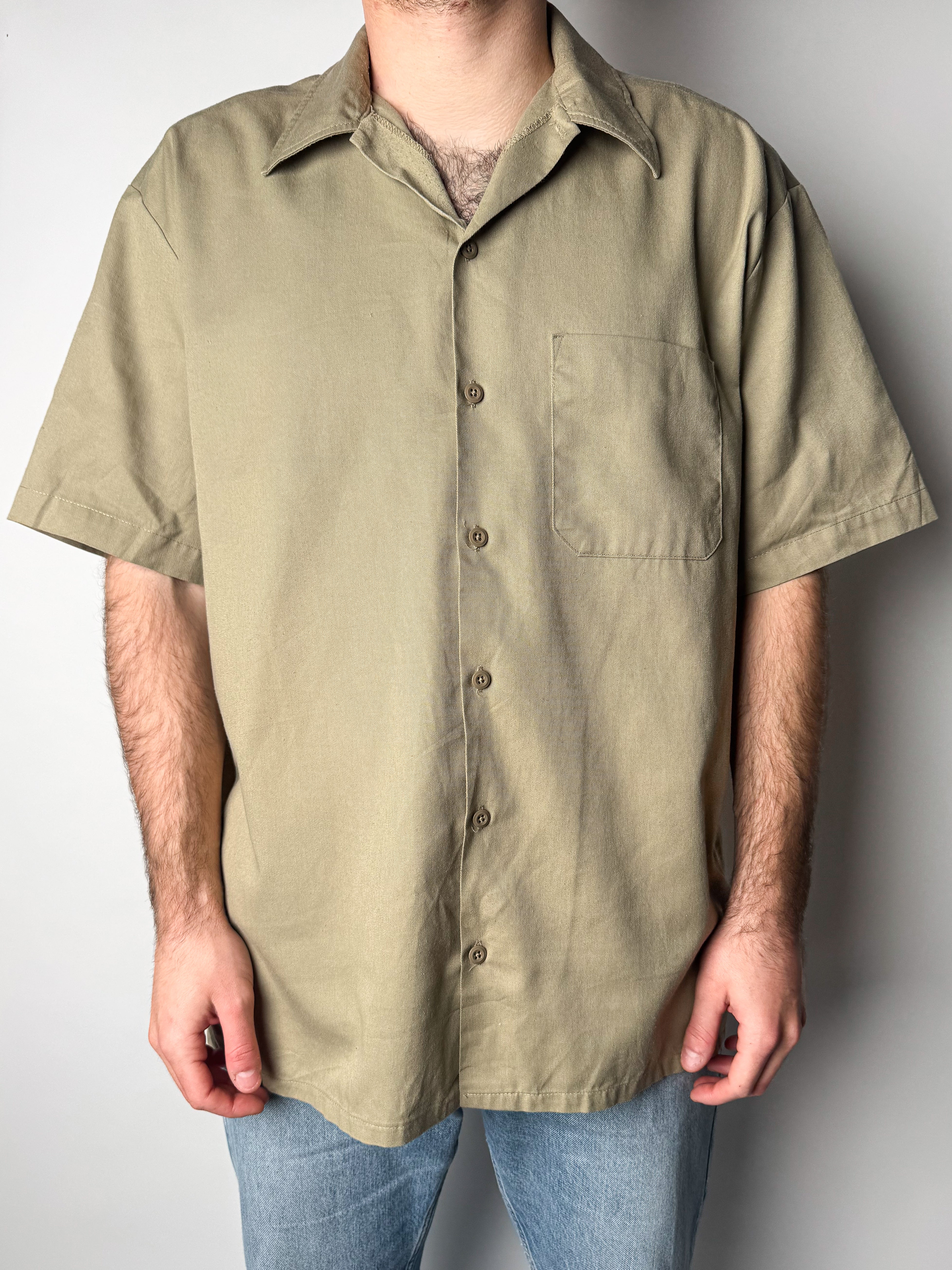 חולצה מכופתרת חאקי Dickies (XL)