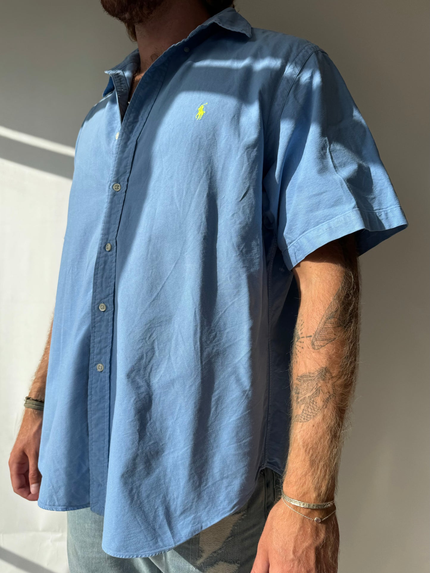 חולצה מכופתרת קצרה Ralph Lauren (XL)