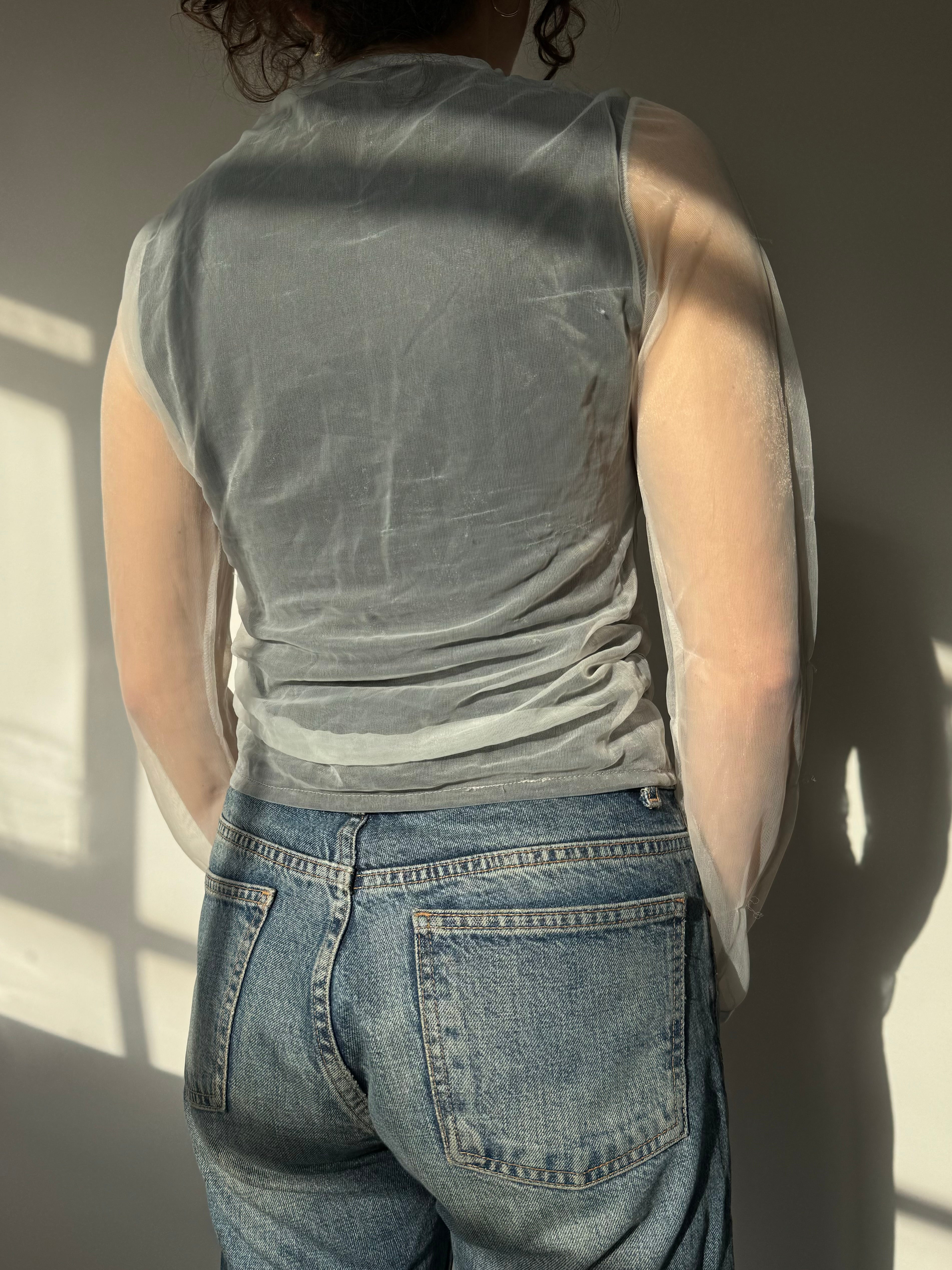 חולצת הדפס דו-שכבתית (S)