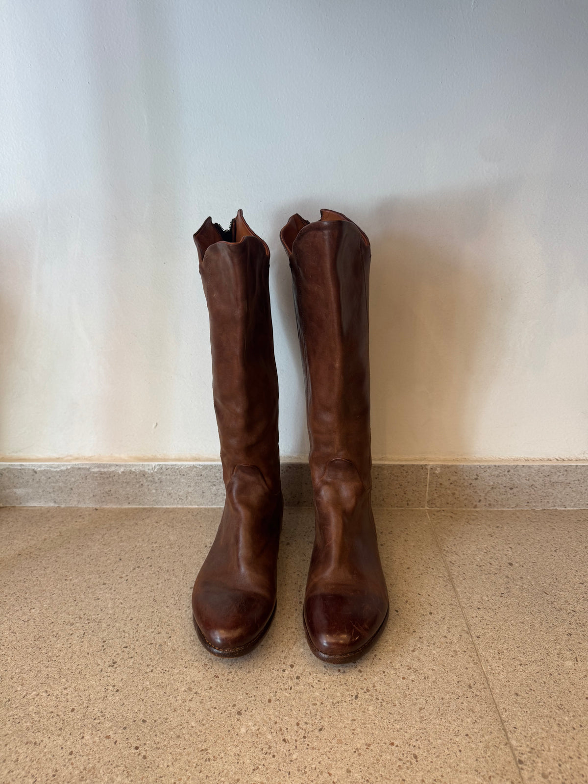 מגפי בוקרים חומות מעור (37)
