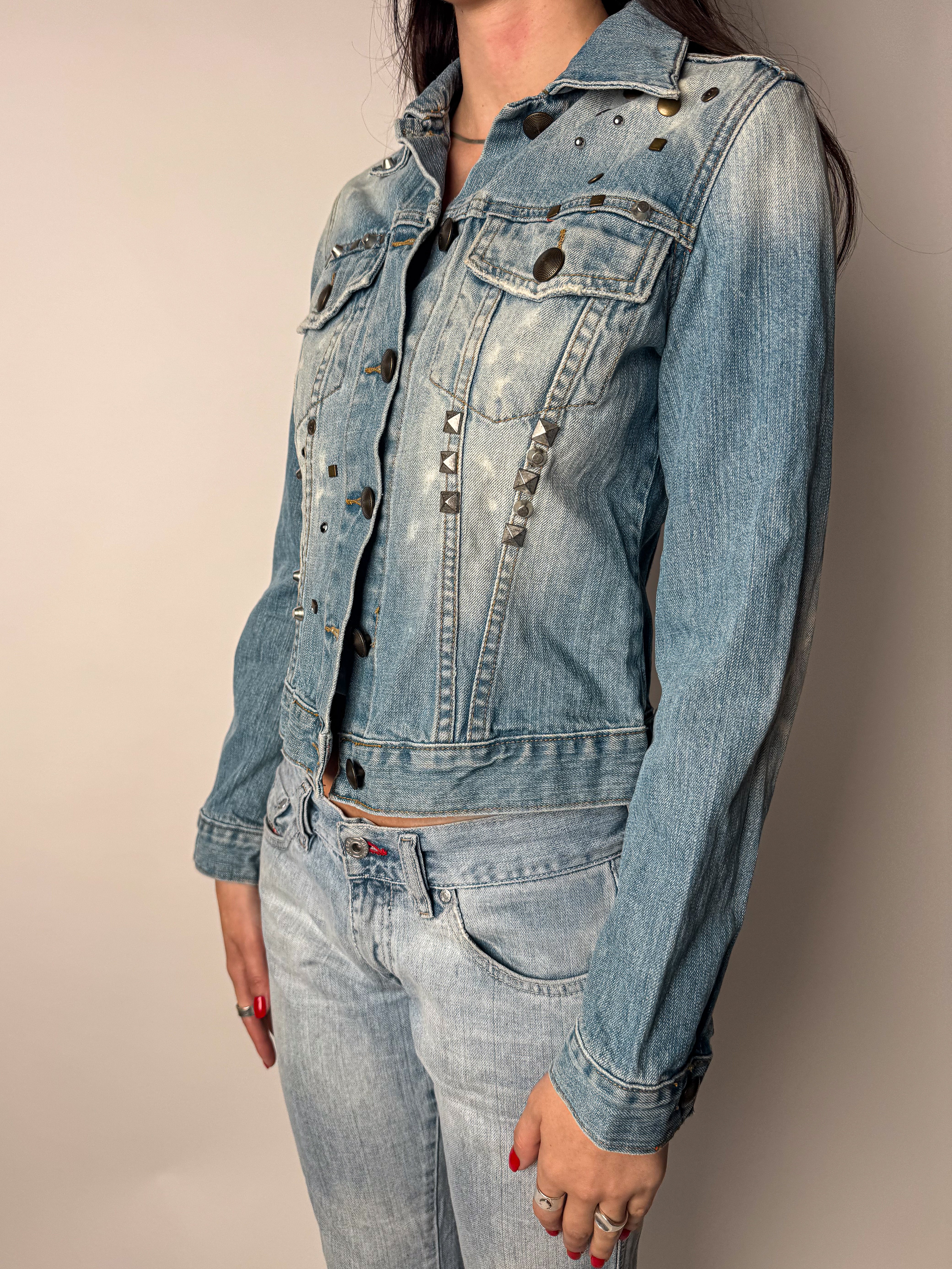 ג׳קט ג׳ינס ניטים (S)