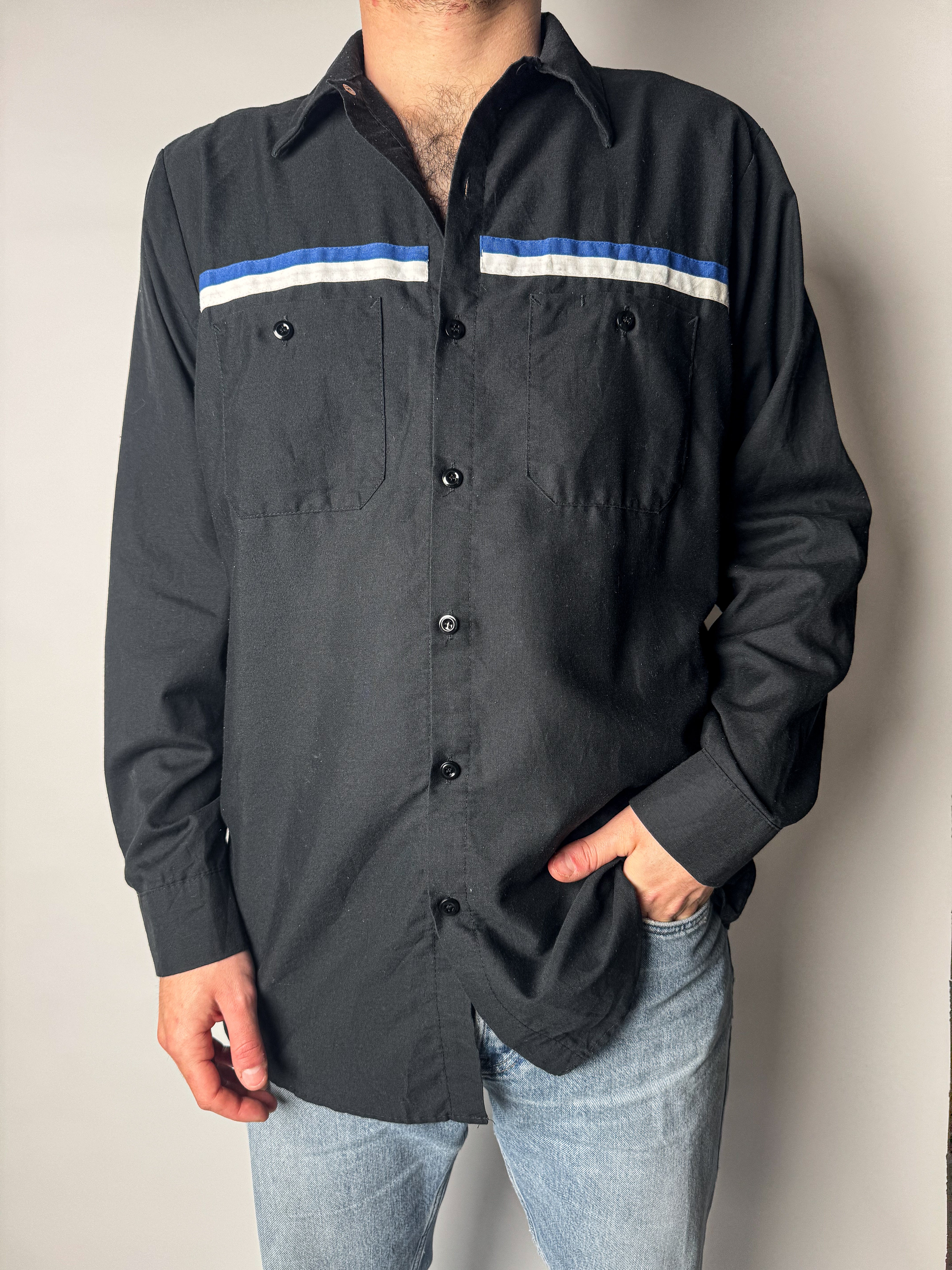 חולצת עבודה מכופתרת (L)