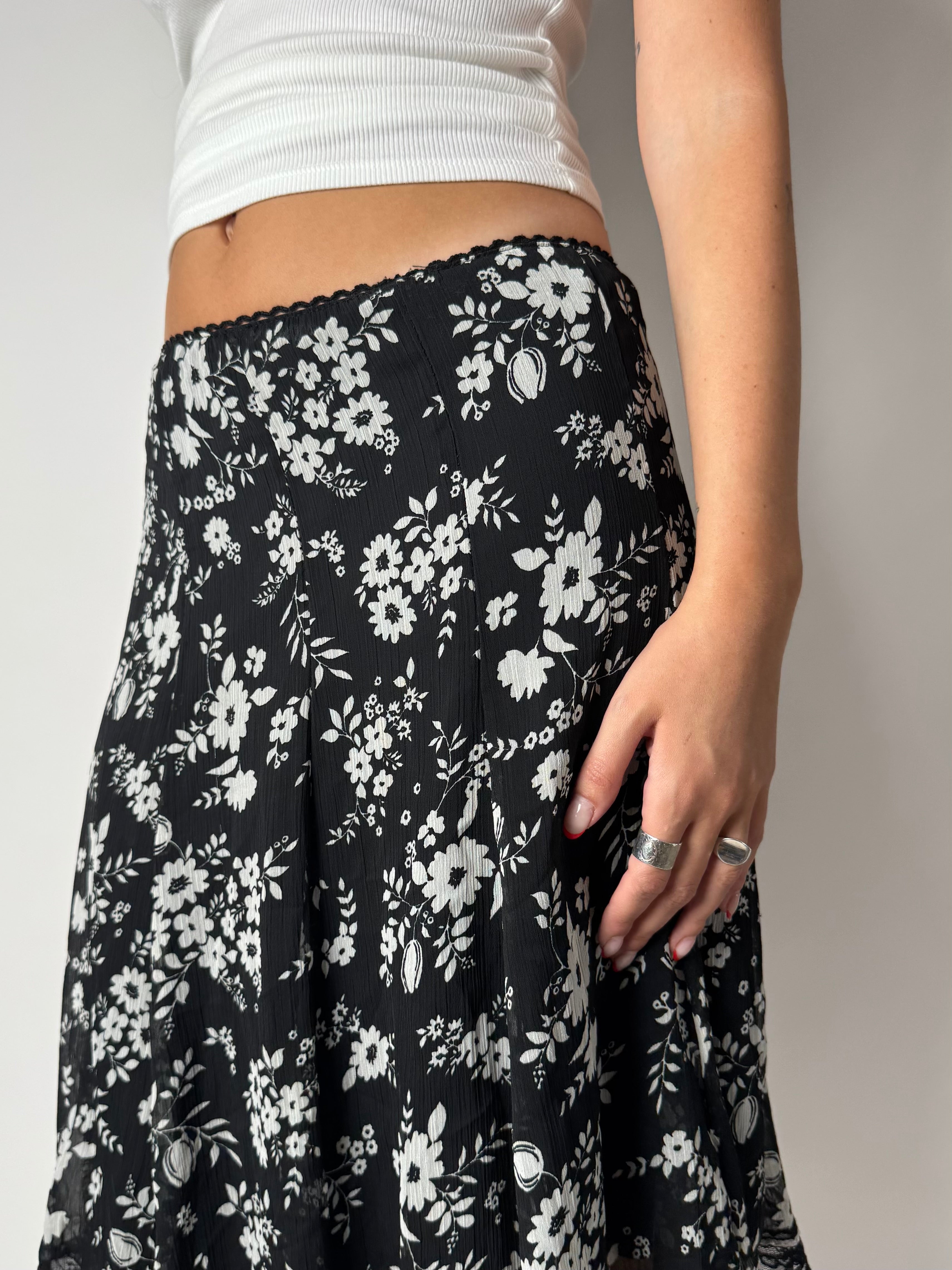 חצאית מידי פרחונית שיפון (34)