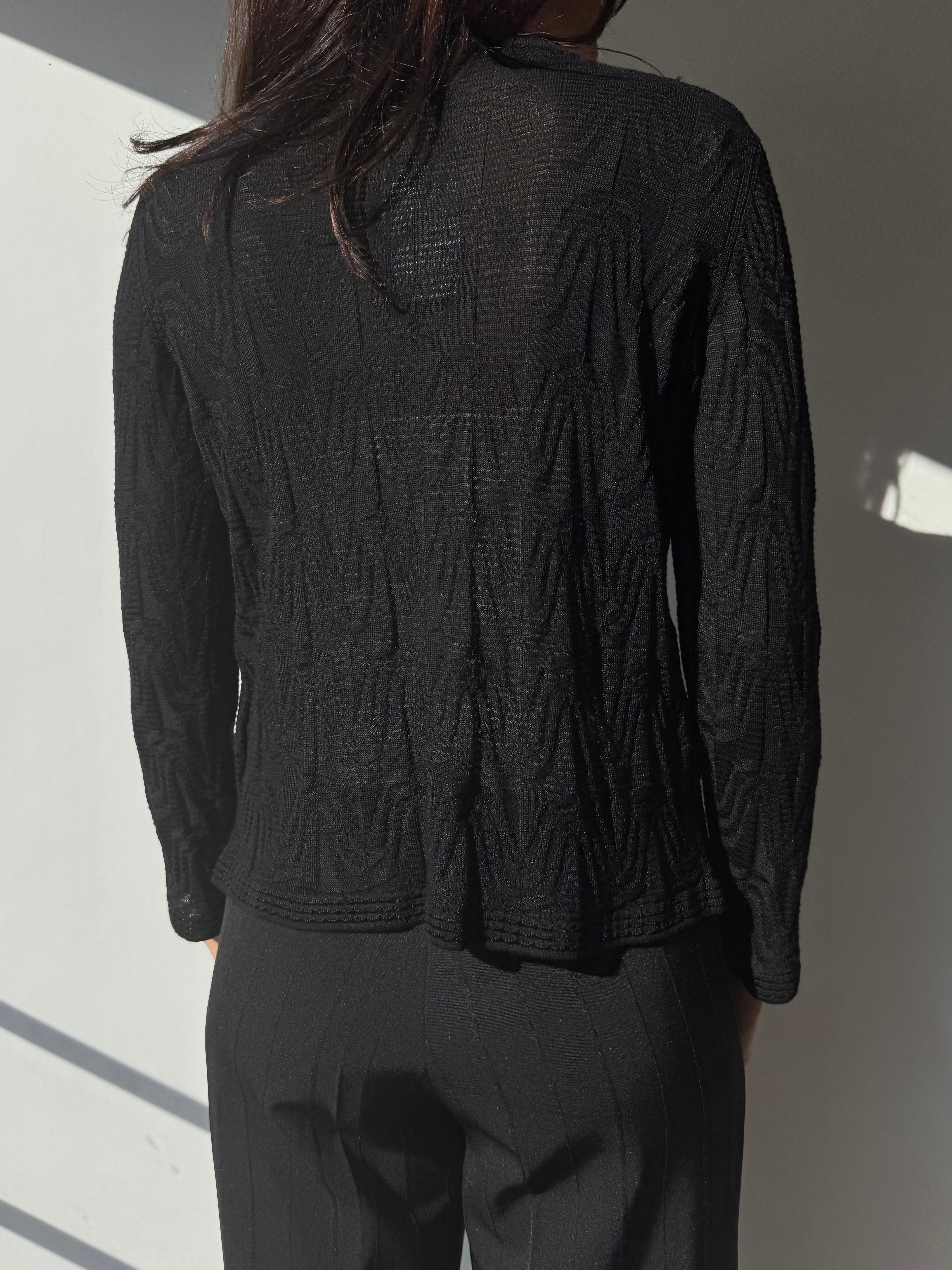 עליונית שחורה Missoni (S-M)