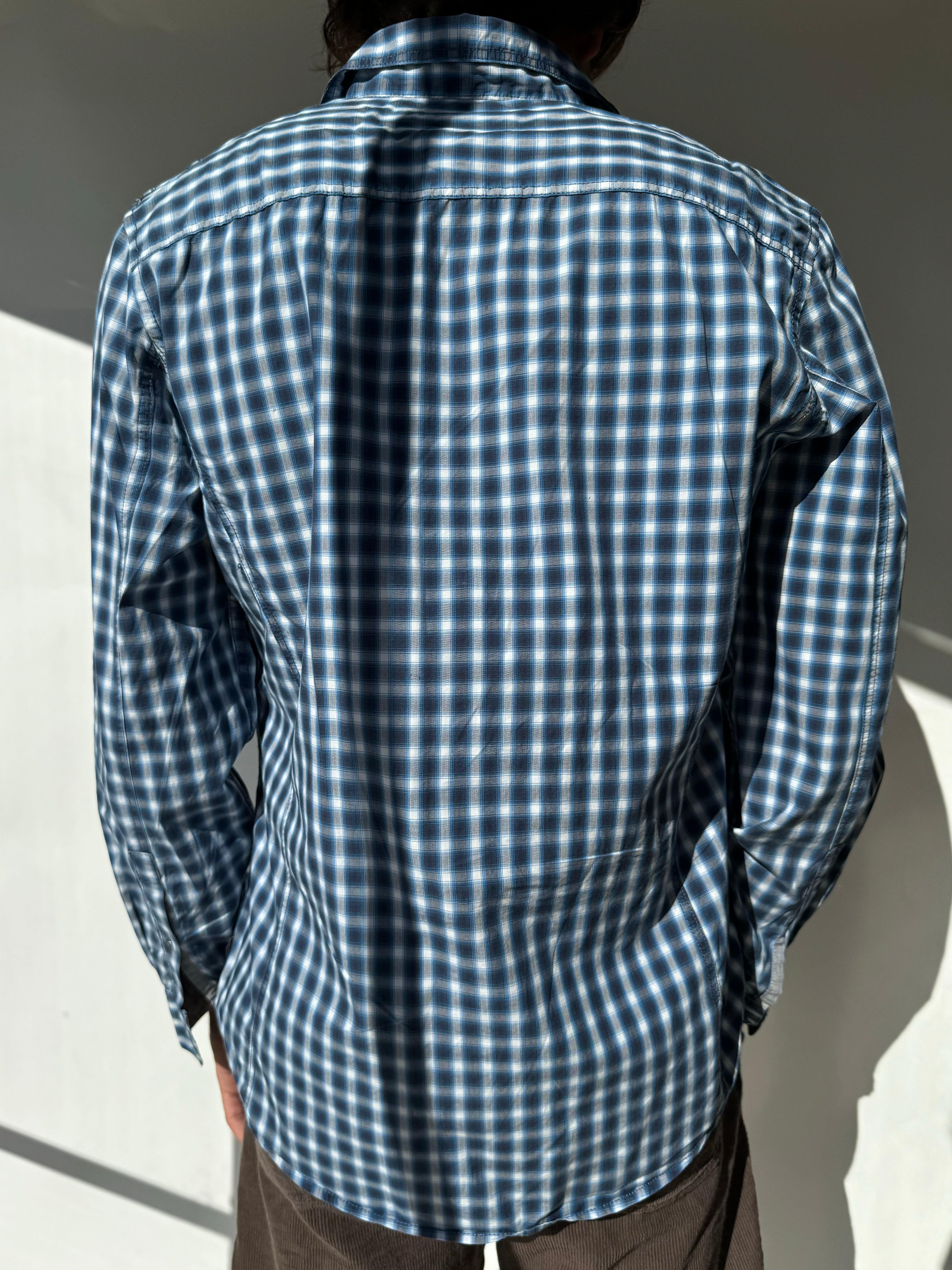 חולצה מכופתרת משבצות Calvin Klein (M)