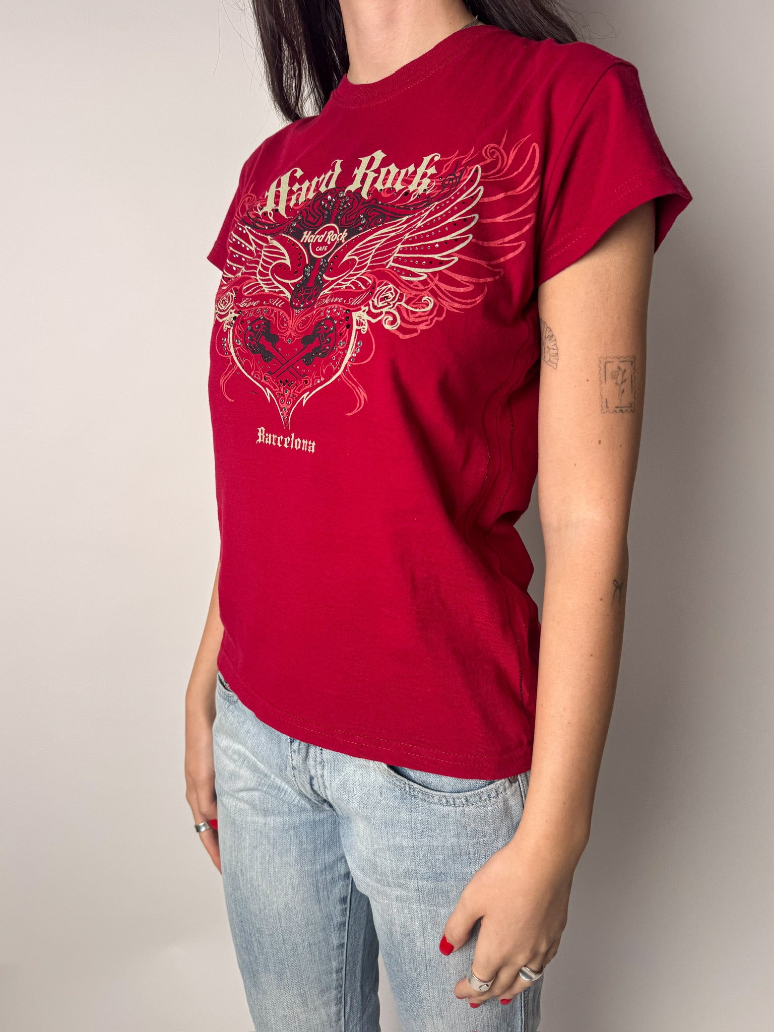 טי שרט אדום Hard Rock Cafe (S)