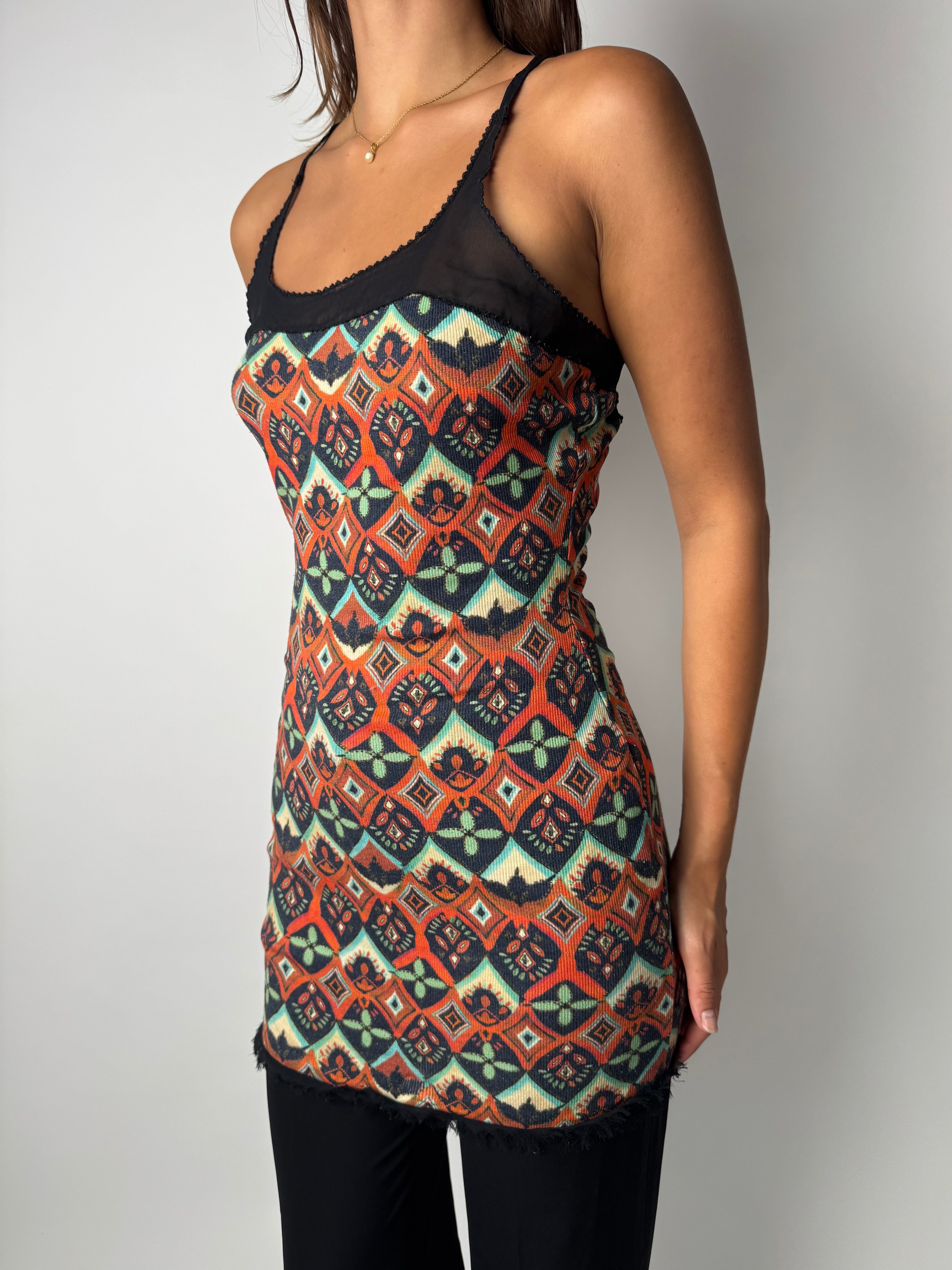 טוניקה בהדפס אתני (M)