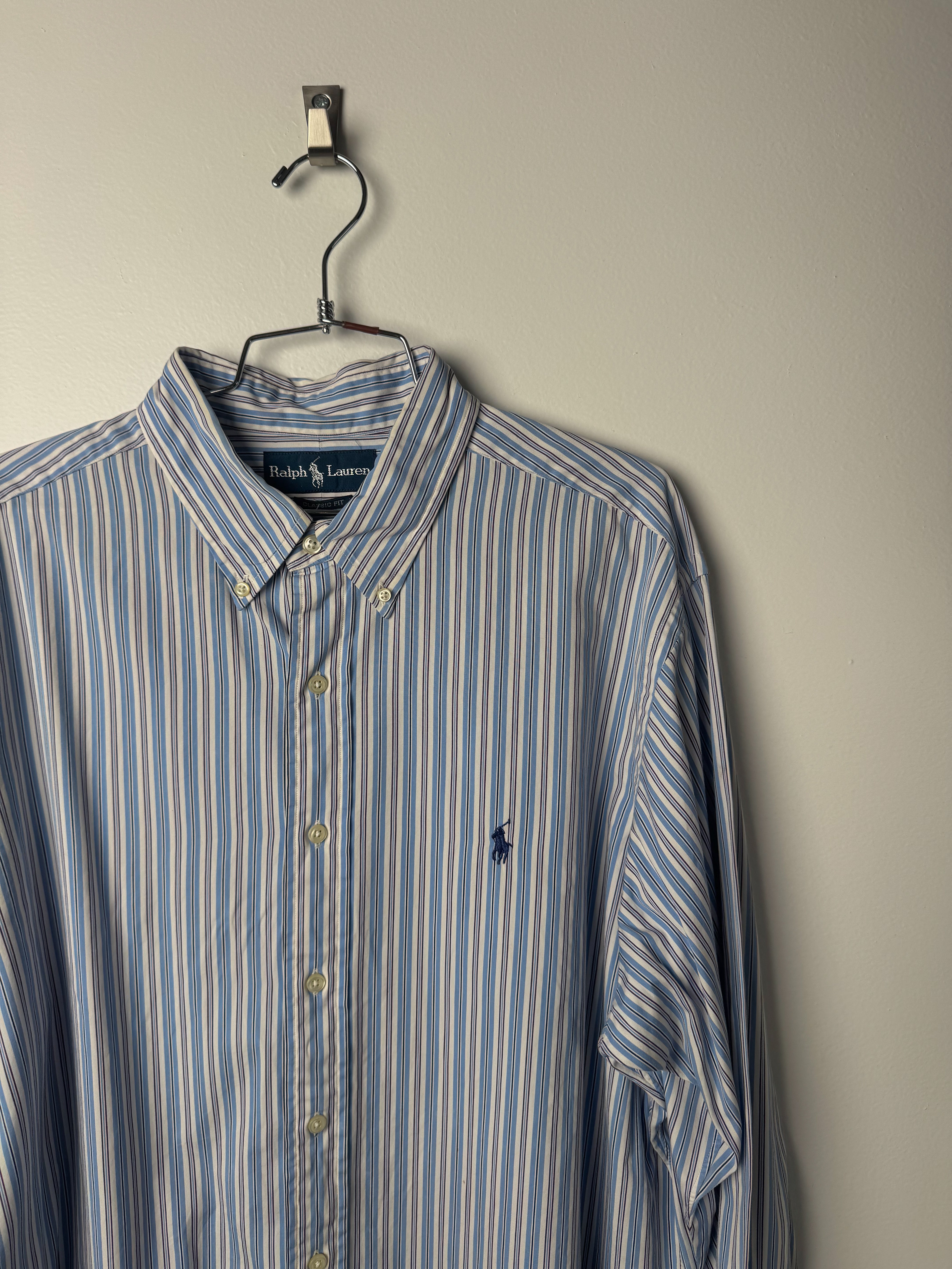 חולצה מכופתרת פסים Polo Ralph Lauren (XL)