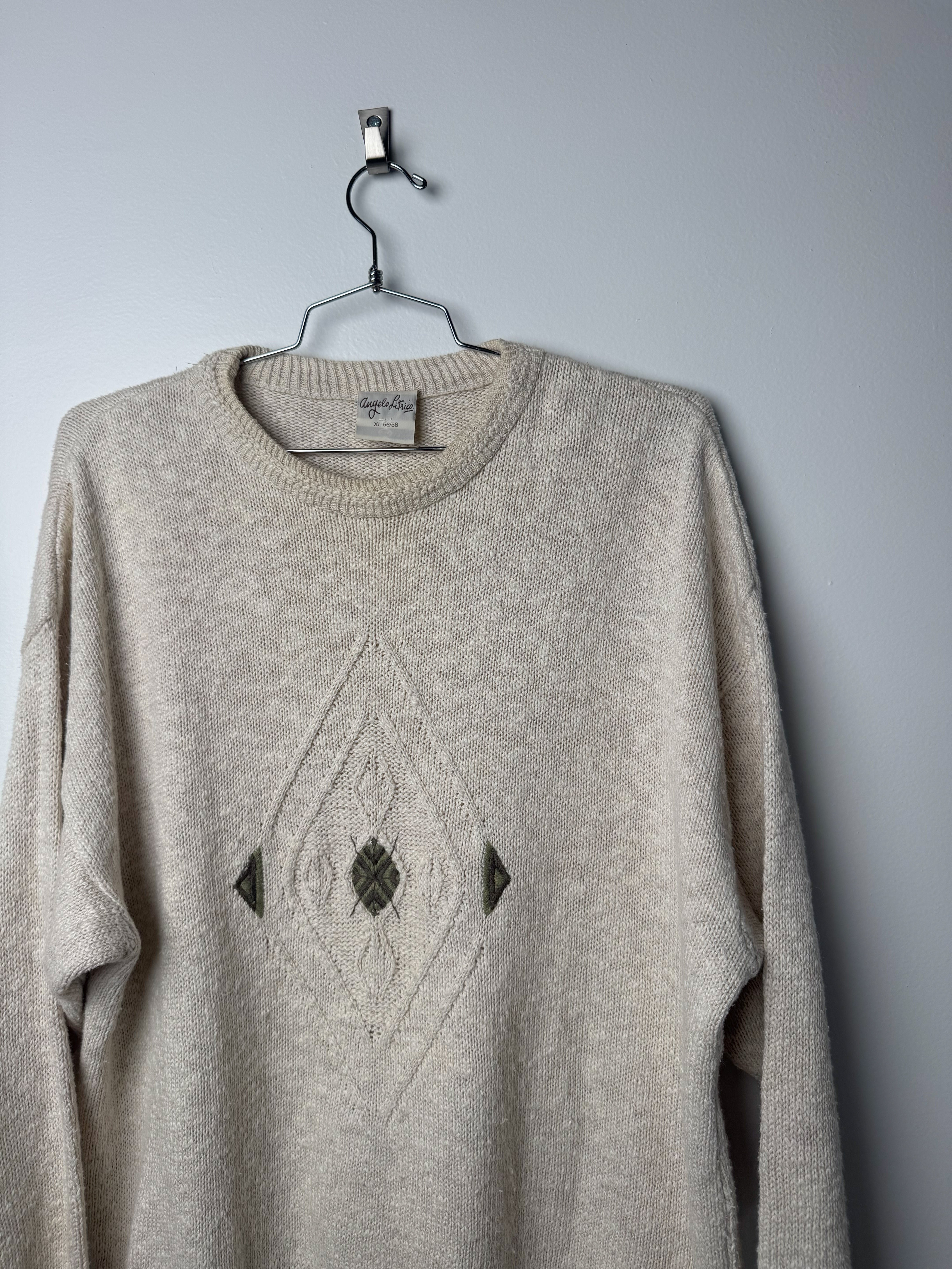 (XL) סריג עם דוגמה גיאומטרית