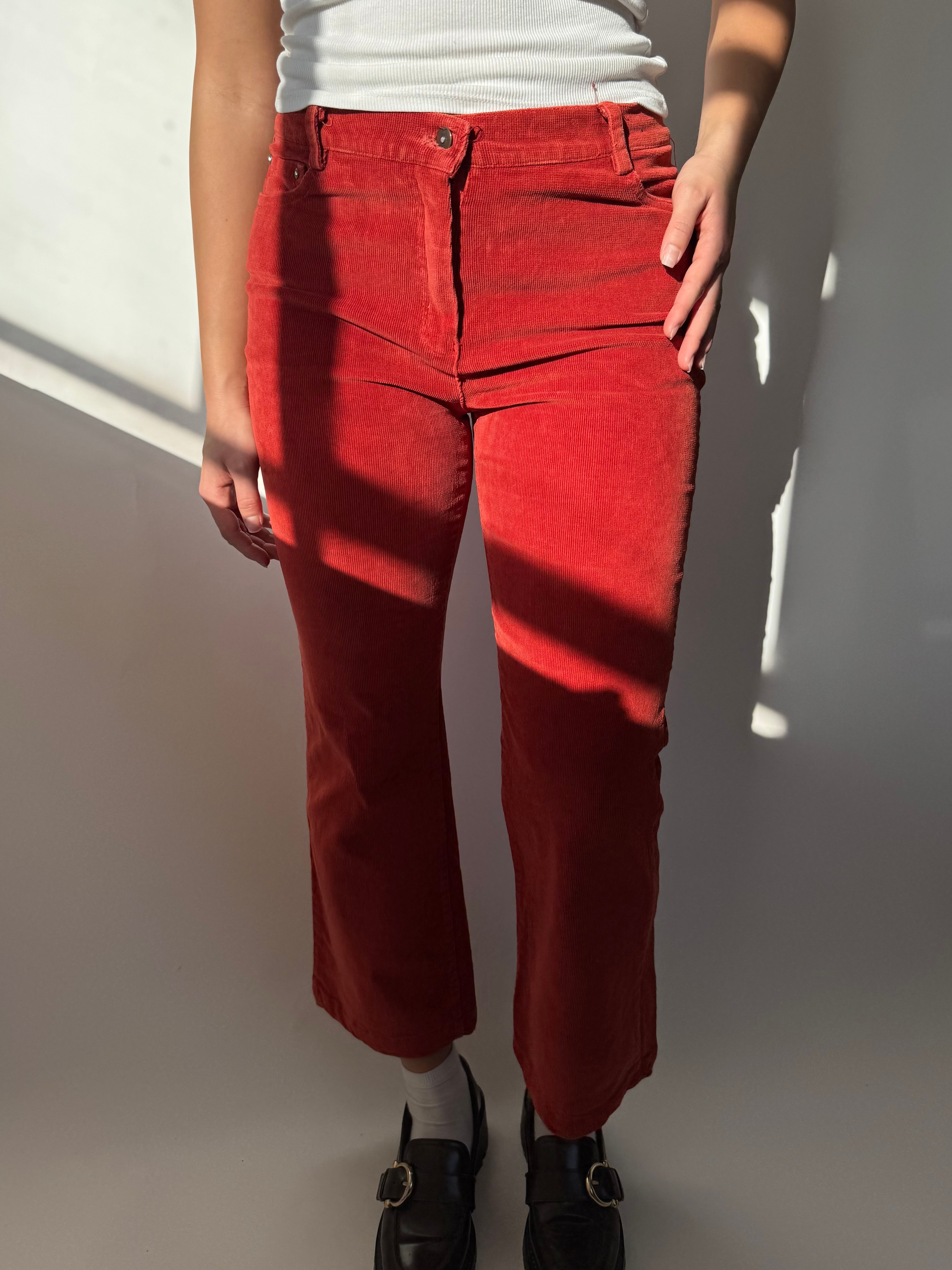 מכנסי קורדרוי אדומים (38)
