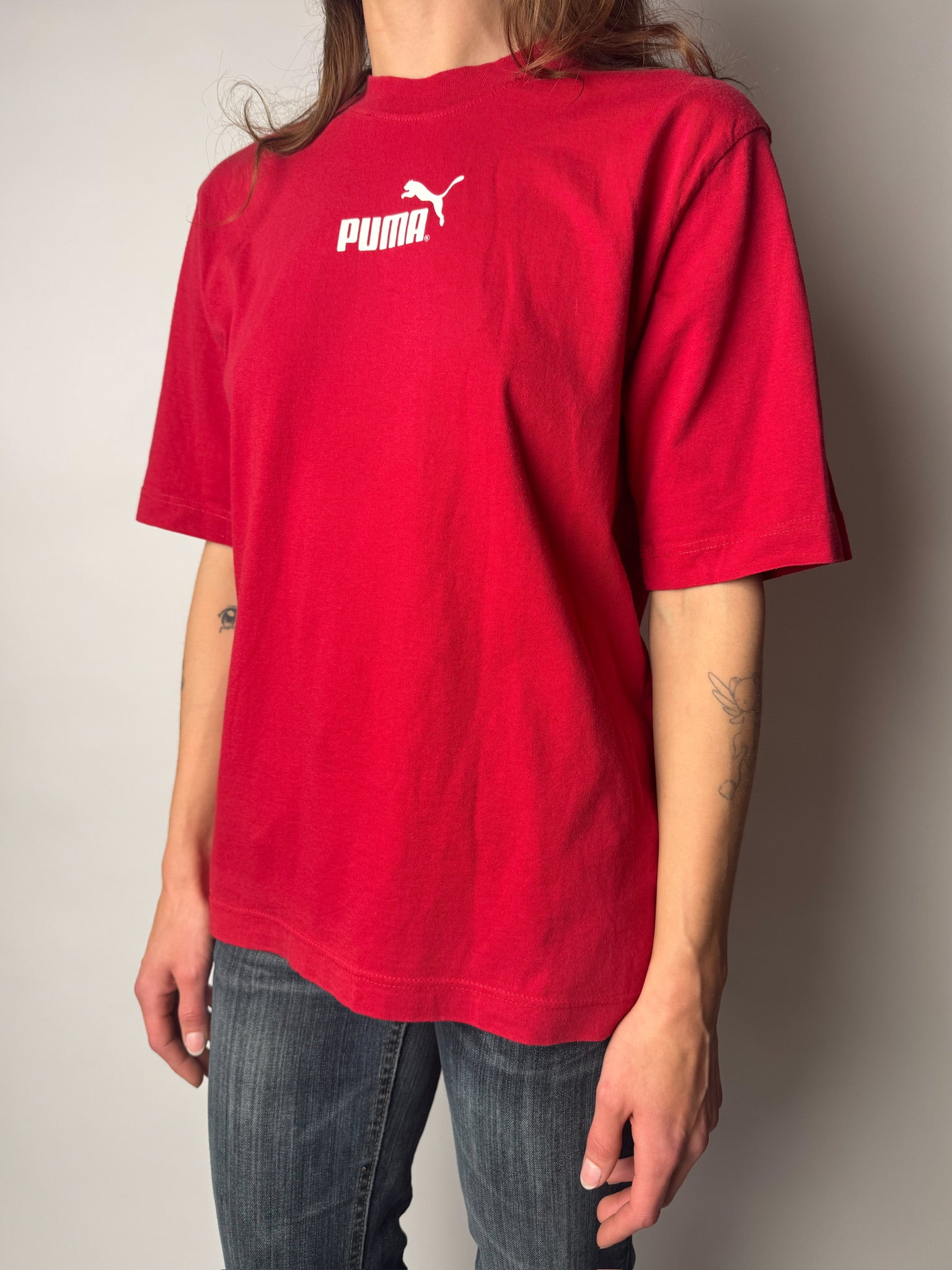 טי שירט אדומה לוגו Puma (S-M)