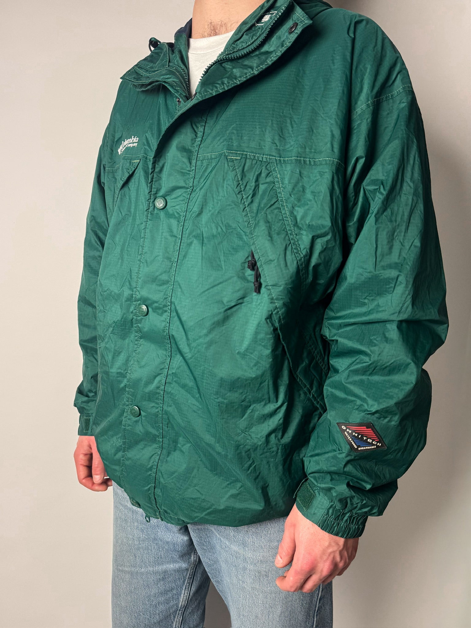 מעיל רוח ירוק Columbia (L)