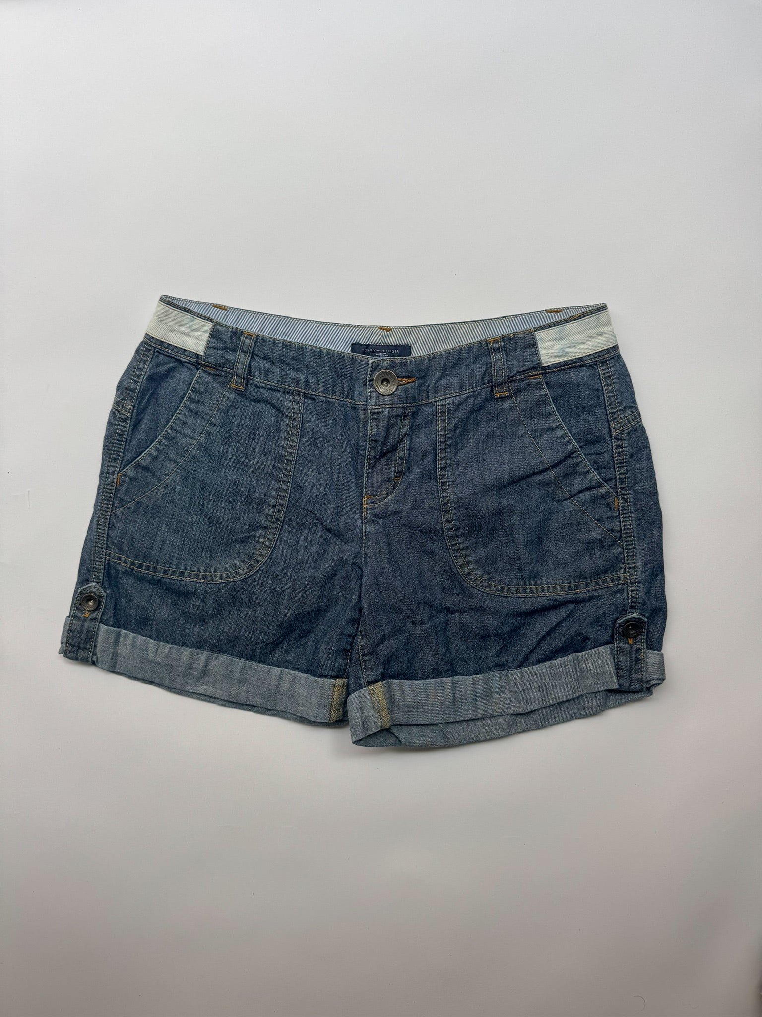 ג׳ינס קצר בגזרה נמוכה Tommy Hilfiger (36)