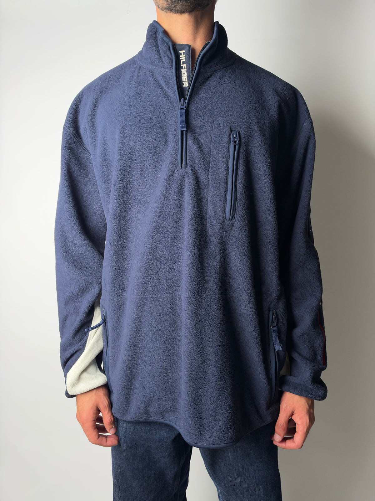 ג׳קט פליז שליש רוכסן (L) Tommy Hilfiger