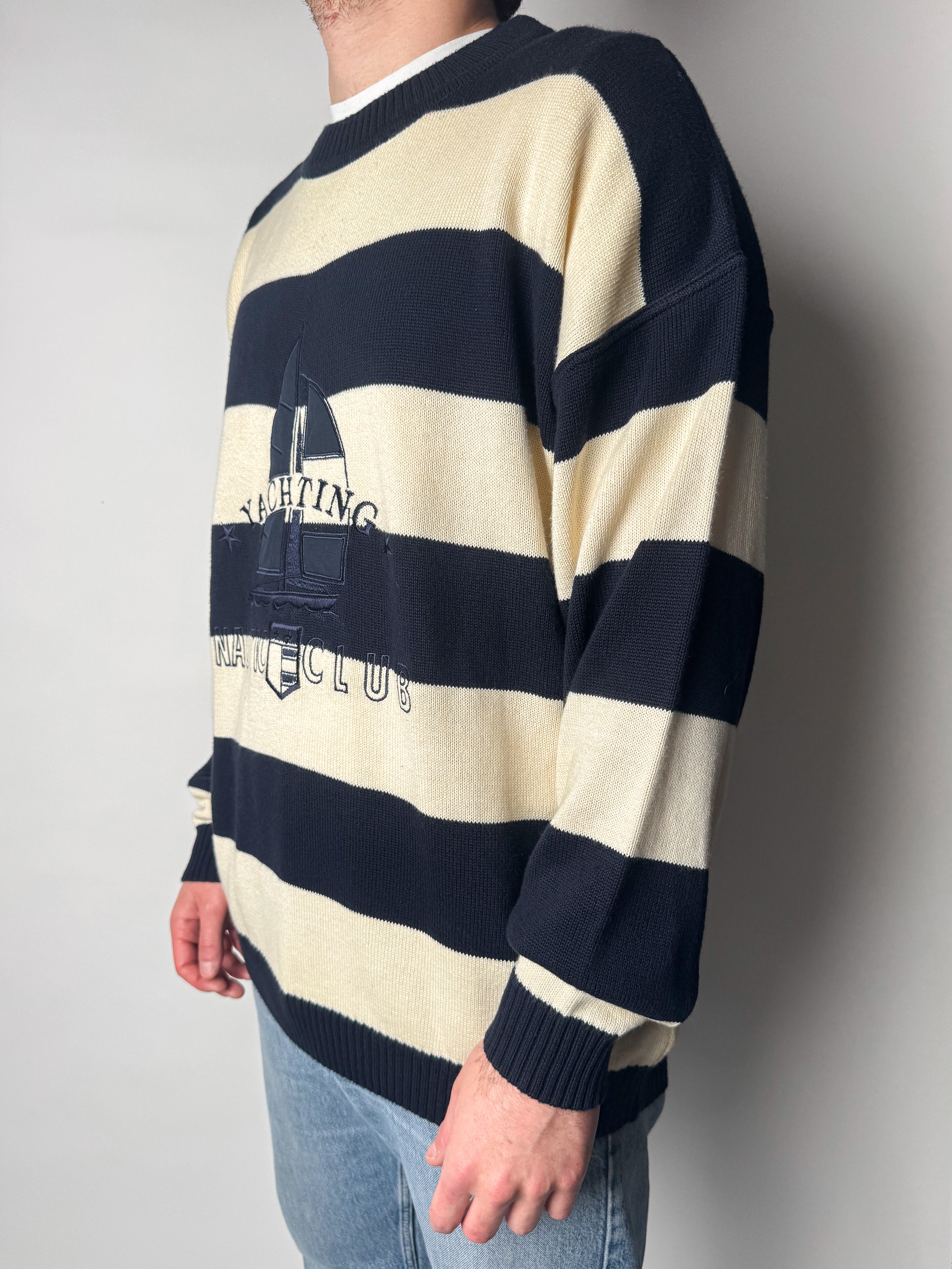 סריג לוגו פסים (L)